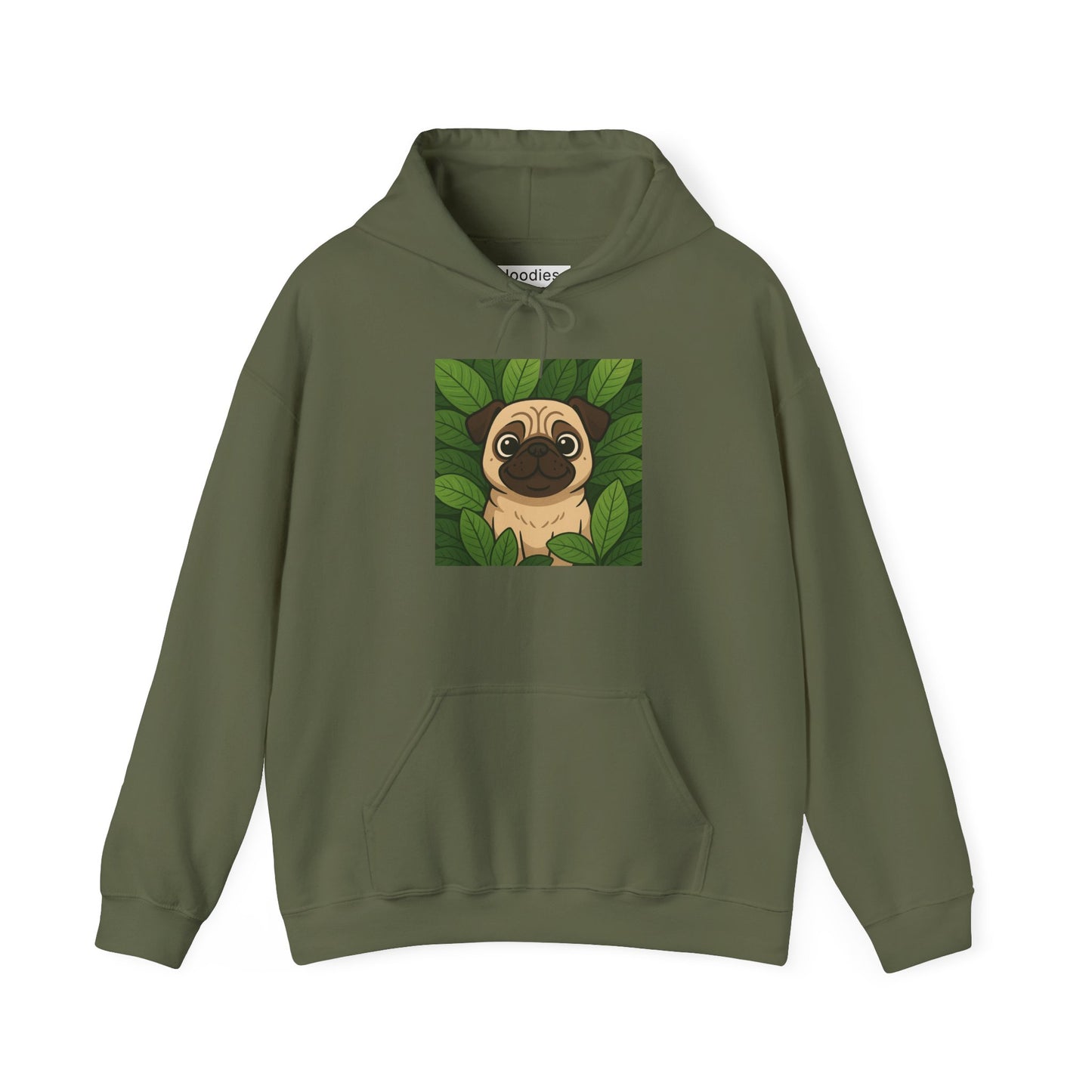 'PUG DOG' Hoodie, Unisex Heavy Blend Sweatshirt, Hooded Sweater, Hooded Jumper.
