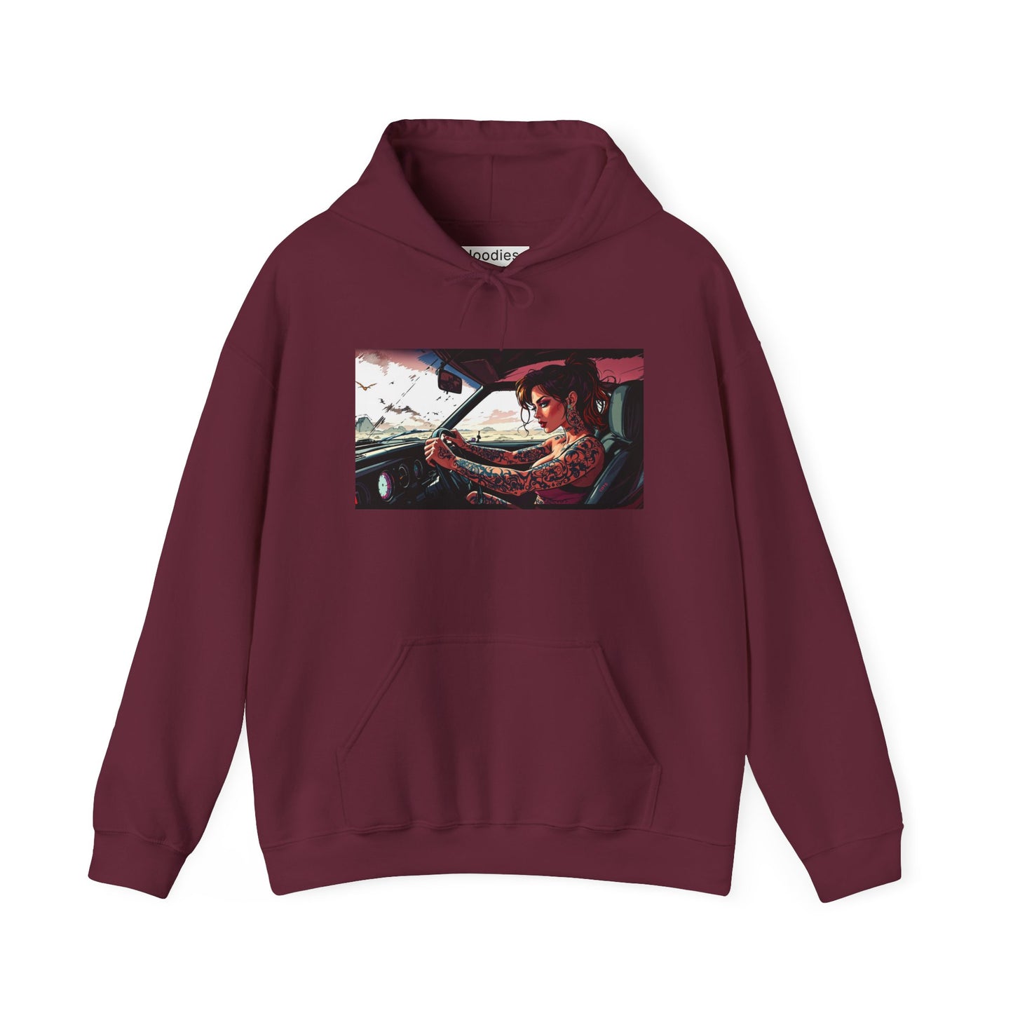 'FAST LANE' Hoodie, Unisex Heavy Blend Sweatshirt, Hooded Sweater, Hooded Jumper.