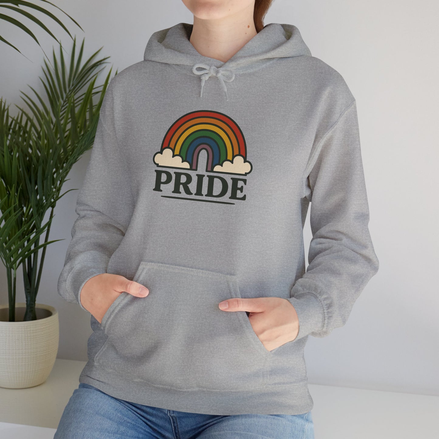 'PRIDE' Hoodie, Unisex Heavy Blend Sweatshirt, Hooded Sweater, Hooded Jumper.