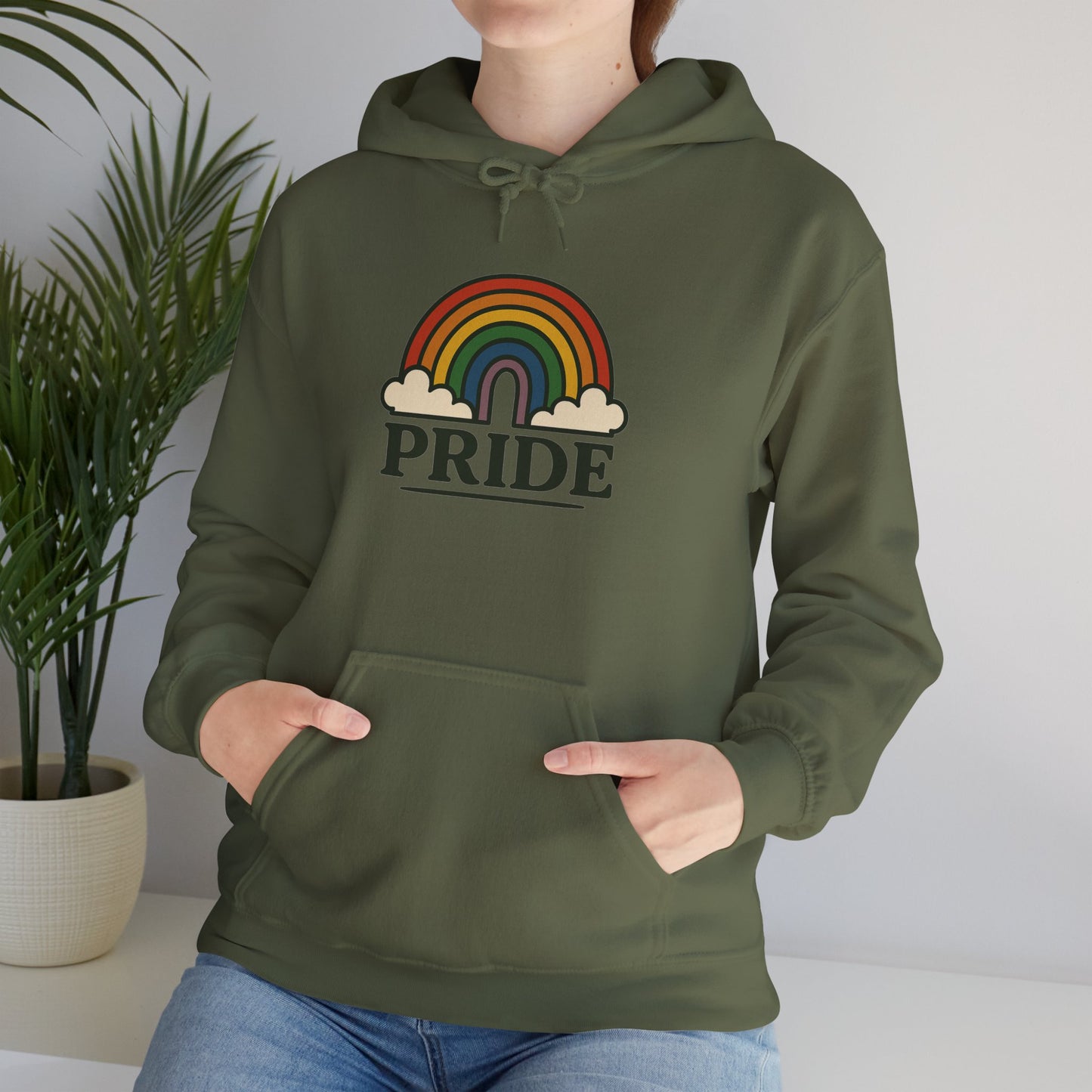 'PRIDE' Hoodie, Unisex Heavy Blend Sweatshirt, Hooded Sweater, Hooded Jumper.