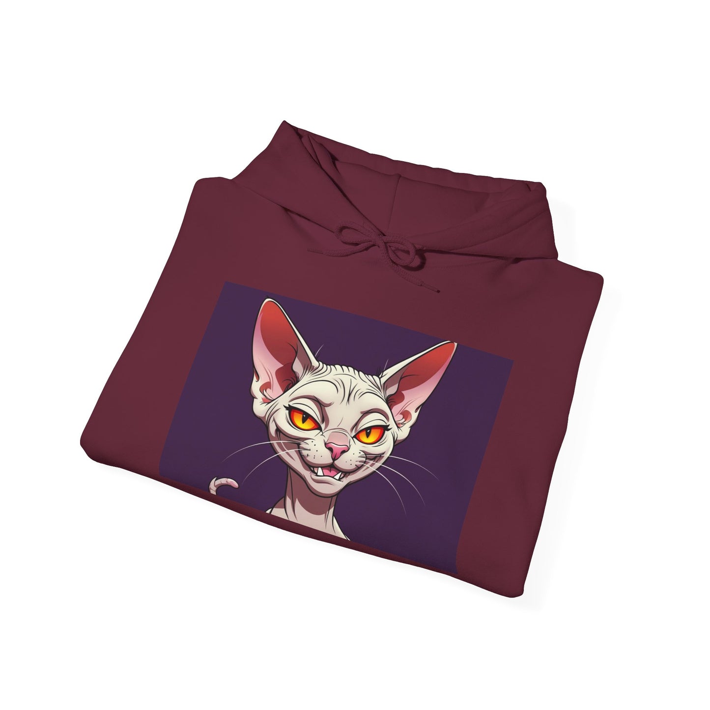 'EVIL KITTY' Hoodie, Unisex Heavy Blend Sweatshirt, Hooded Sweater, Hooded Jumper.