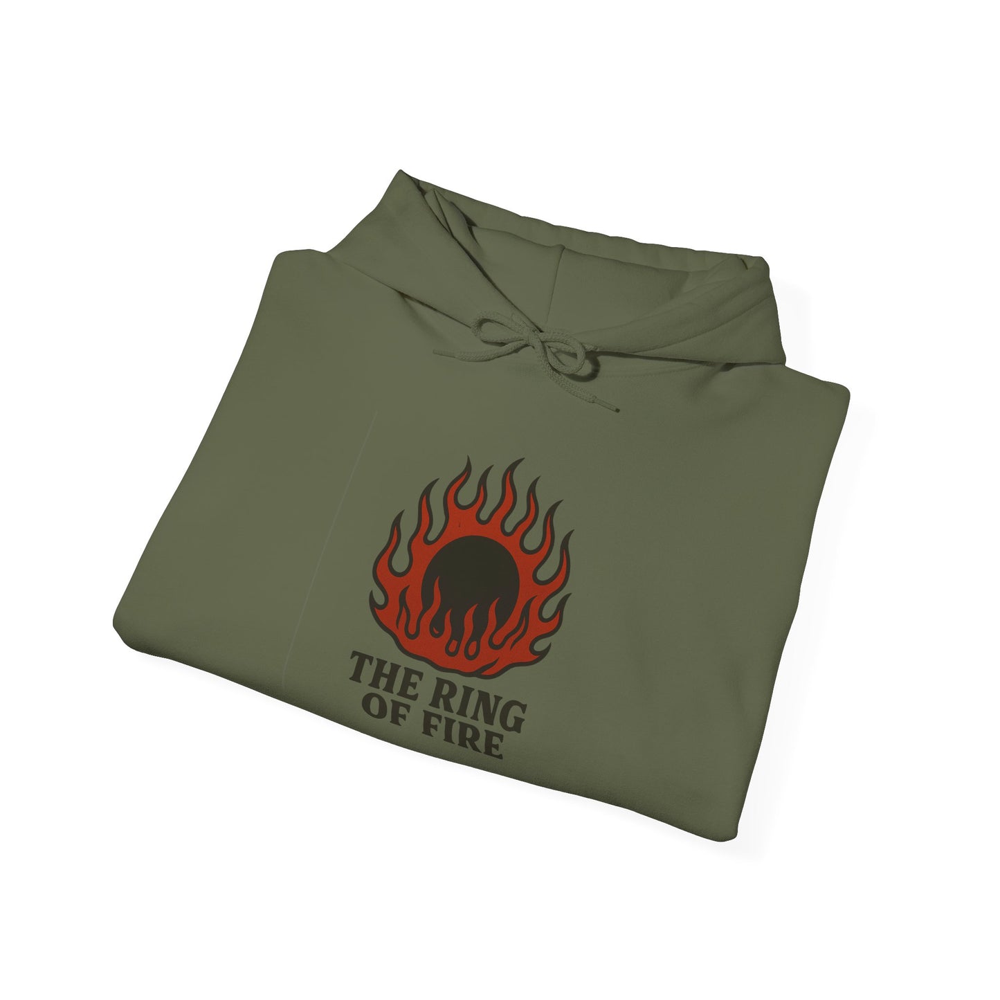 'THE RING OF FIRE' Hoodie, Unisex Heavy Blend Sweatshirt, Hooded Sweater, Hooded Jumper.