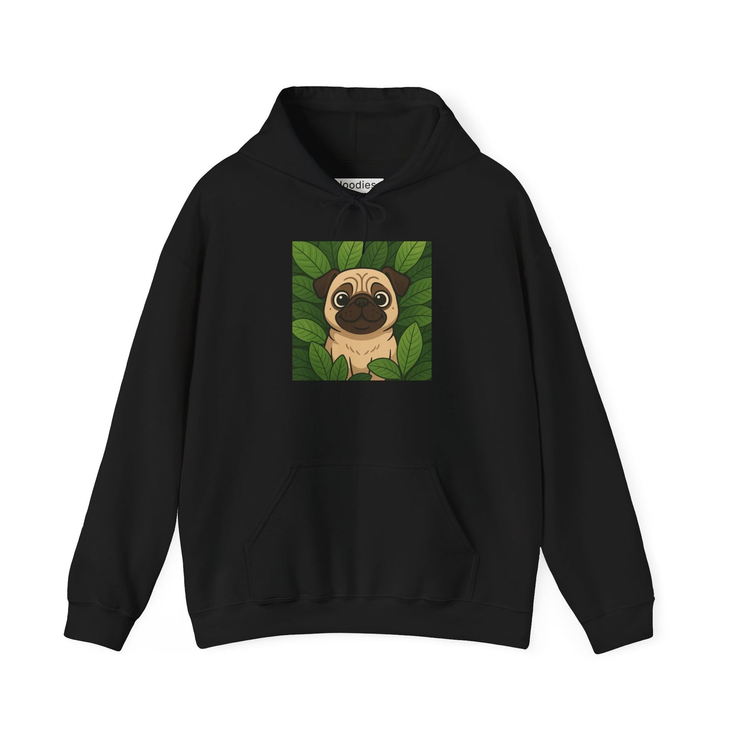 'PUG DOG' Hoodie, Unisex Heavy Blend Sweatshirt, Hooded Sweater, Hooded Jumper.