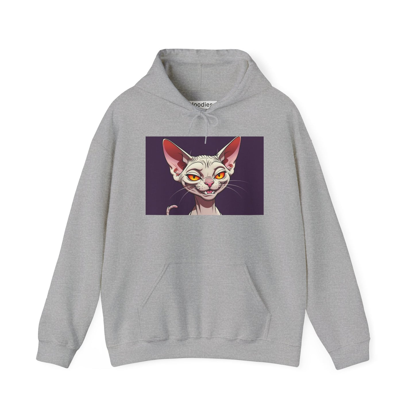 'EVIL KITTY' Hoodie, Unisex Heavy Blend Sweatshirt, Hooded Sweater, Hooded Jumper.