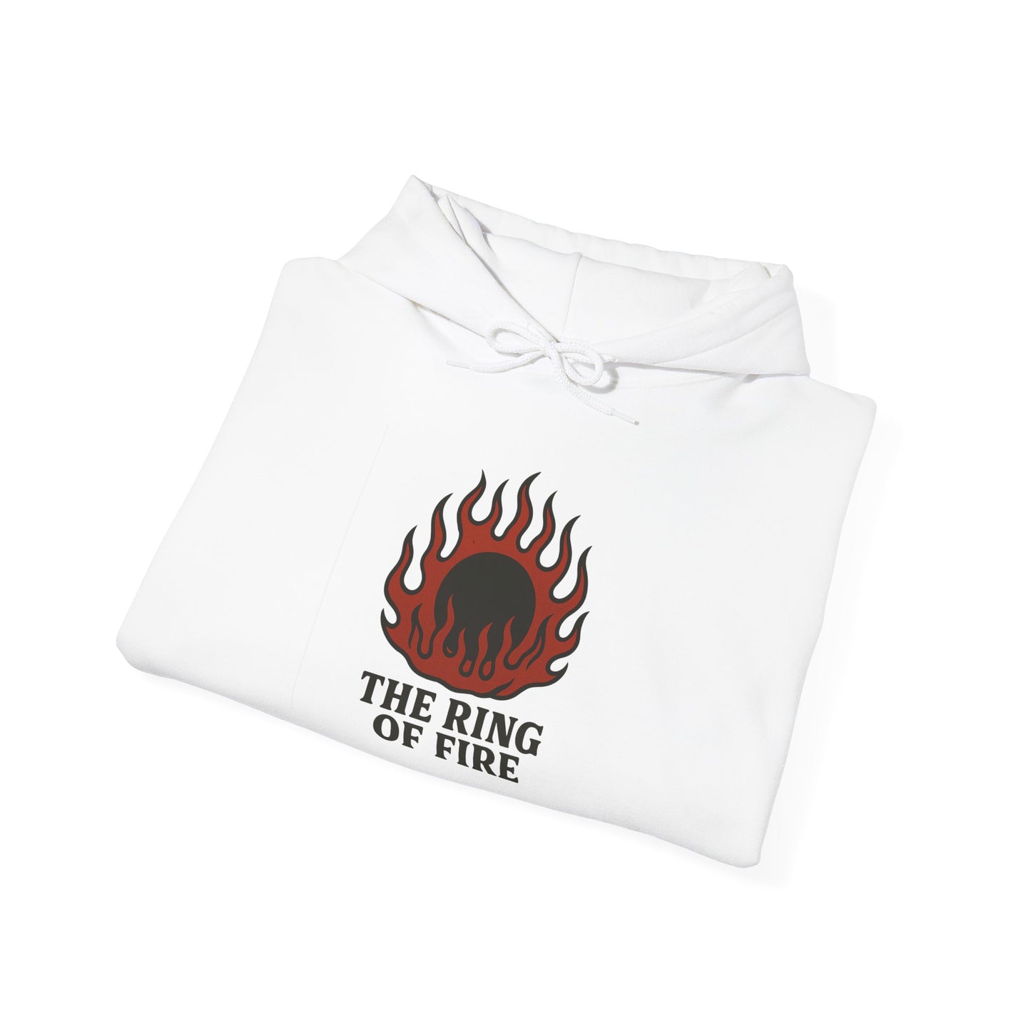 'THE RING OF FIRE' Hoodie, Unisex Heavy Blend Sweatshirt, Hooded Sweater, Hooded Jumper.