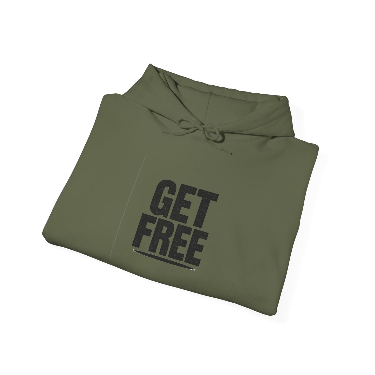 'GET FREE' Hoodie, Unisex Heavy Blend Sweatshirt, Hooded Sweater, Hooded Jumper.