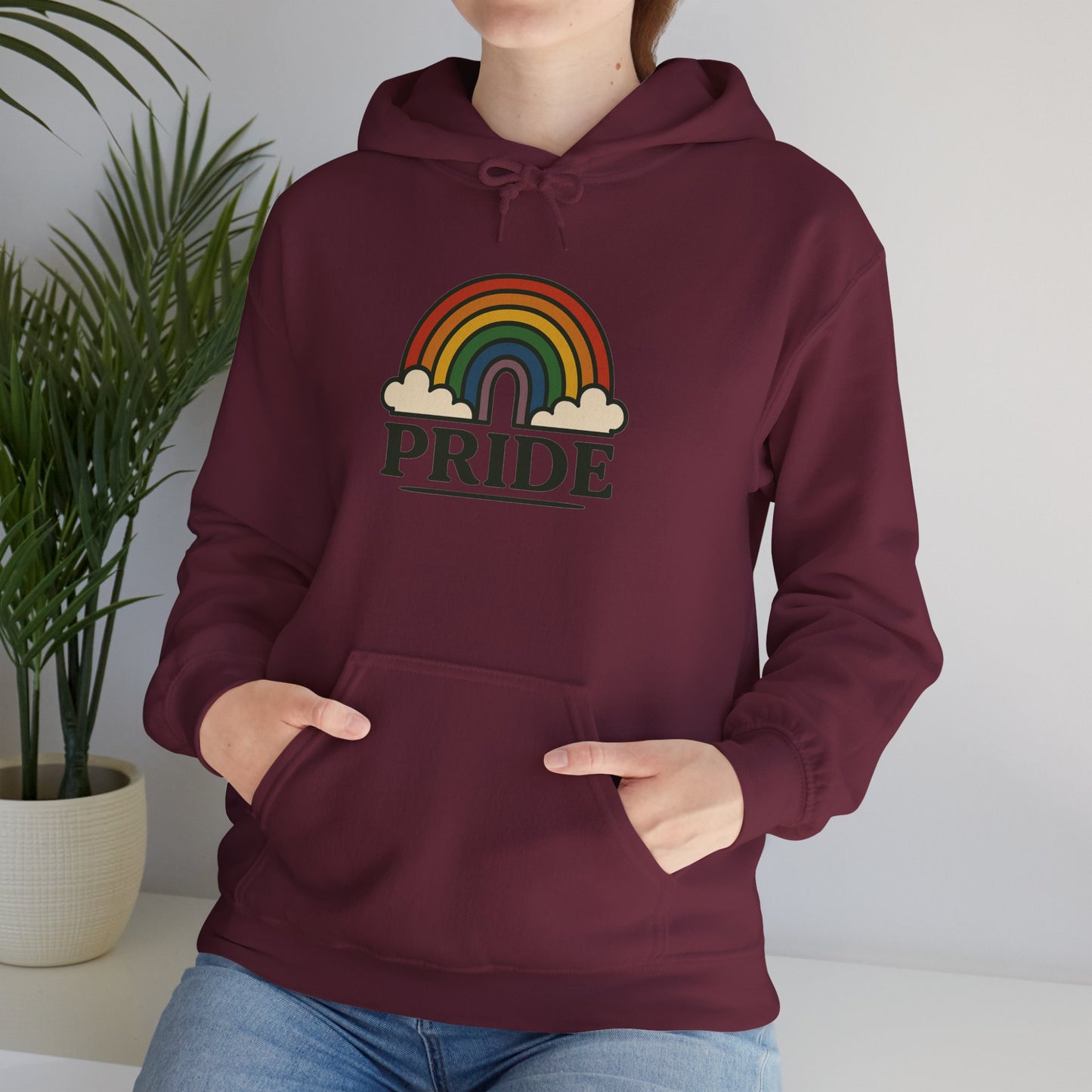 'PRIDE' Hoodie, Unisex Heavy Blend Sweatshirt, Hooded Sweater, Hooded Jumper.