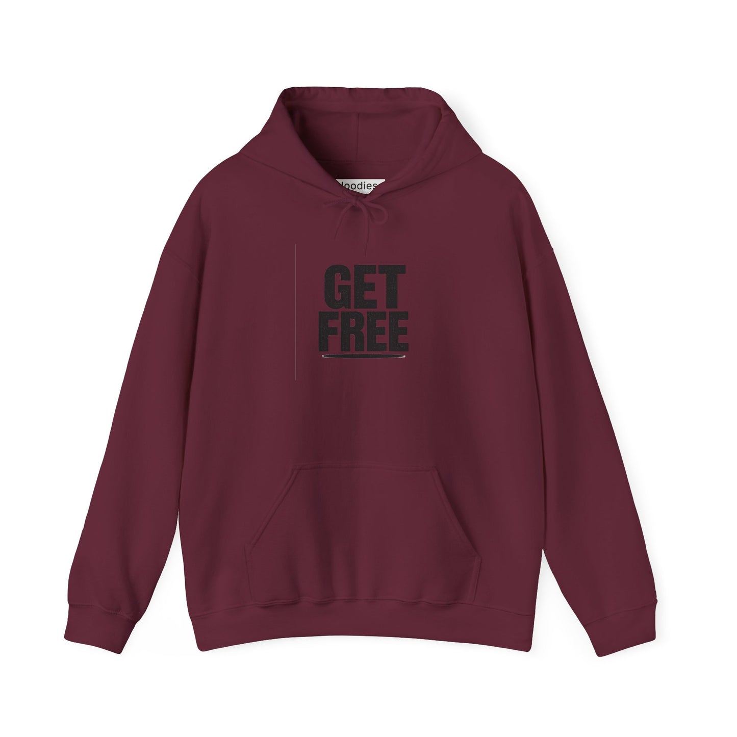 'GET FREE' Hoodie, Unisex Heavy Blend Sweatshirt, Hooded Sweater, Hooded Jumper.