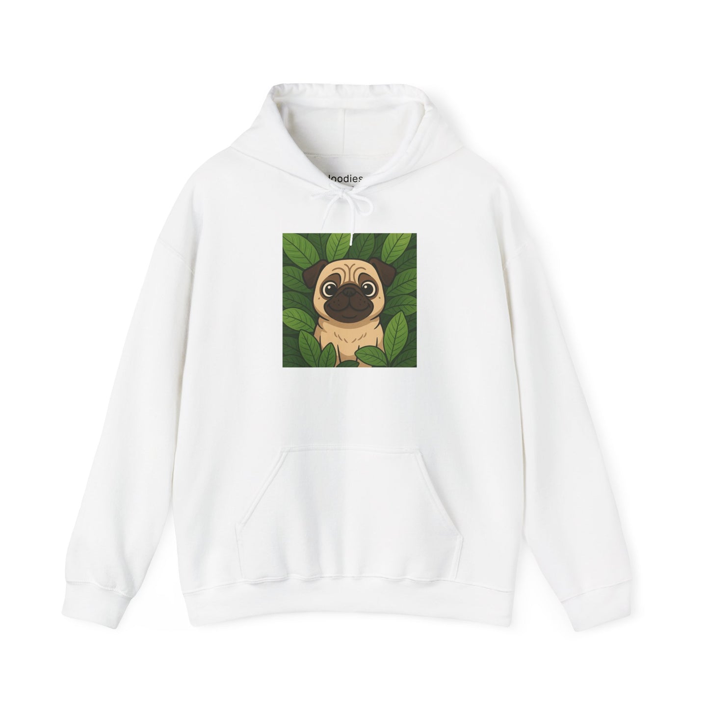 'PUG DOG' Hoodie, Unisex Heavy Blend Sweatshirt, Hooded Sweater, Hooded Jumper.