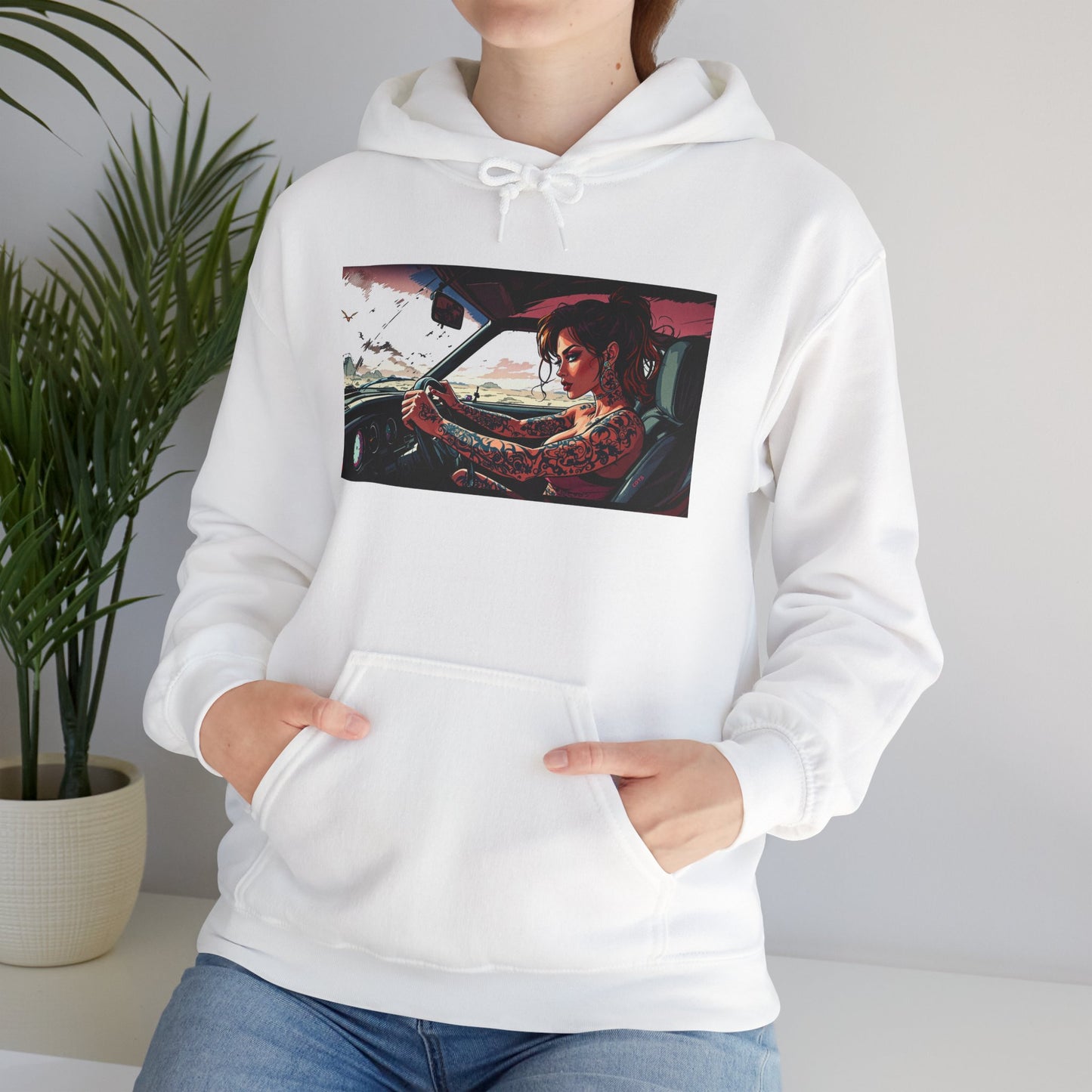 'FAST LANE' Hoodie, Unisex Heavy Blend Sweatshirt, Hooded Sweater, Hooded Jumper.