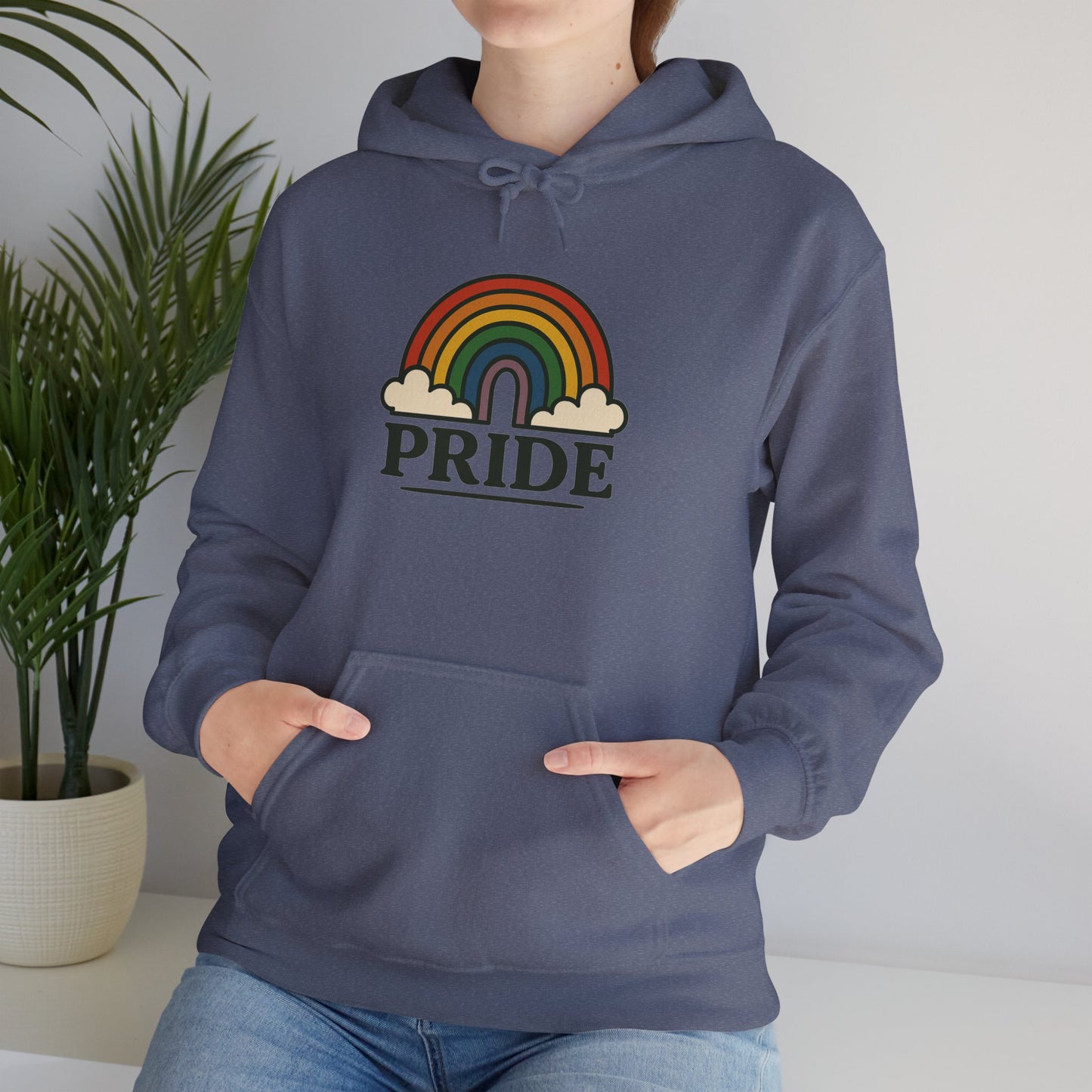 'PRIDE' Hoodie, Unisex Heavy Blend Sweatshirt, Hooded Sweater, Hooded Jumper.