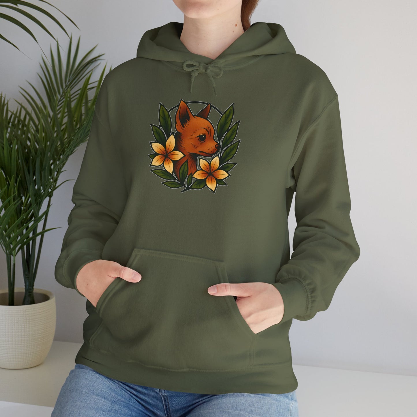 'CHIHUAHUA DOG' Hoodie, Unisex Heavy Blend Sweatshirt, Hooded Sweater, Hooded Jumper.