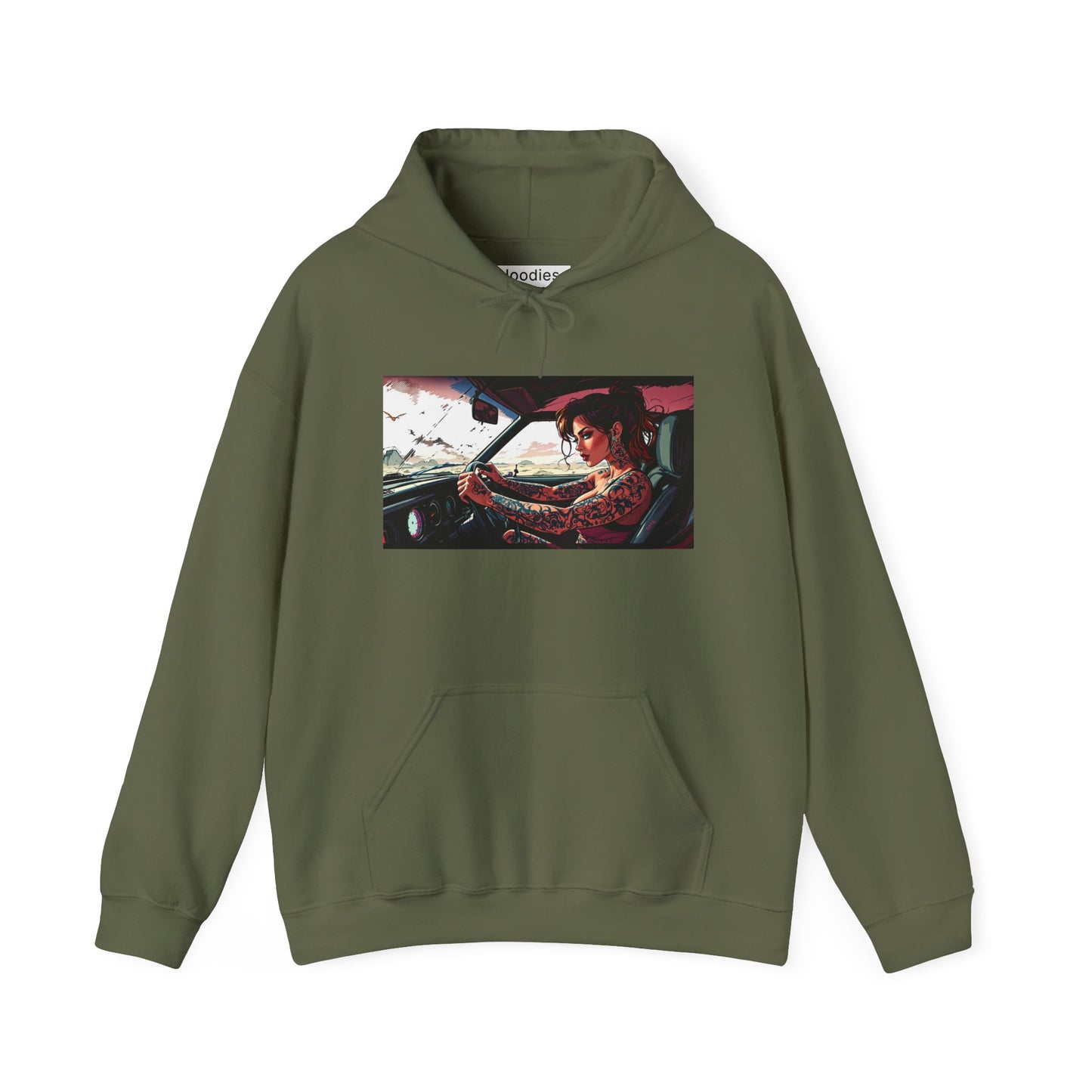 'FAST LANE' Hoodie, Unisex Heavy Blend Sweatshirt, Hooded Sweater, Hooded Jumper.