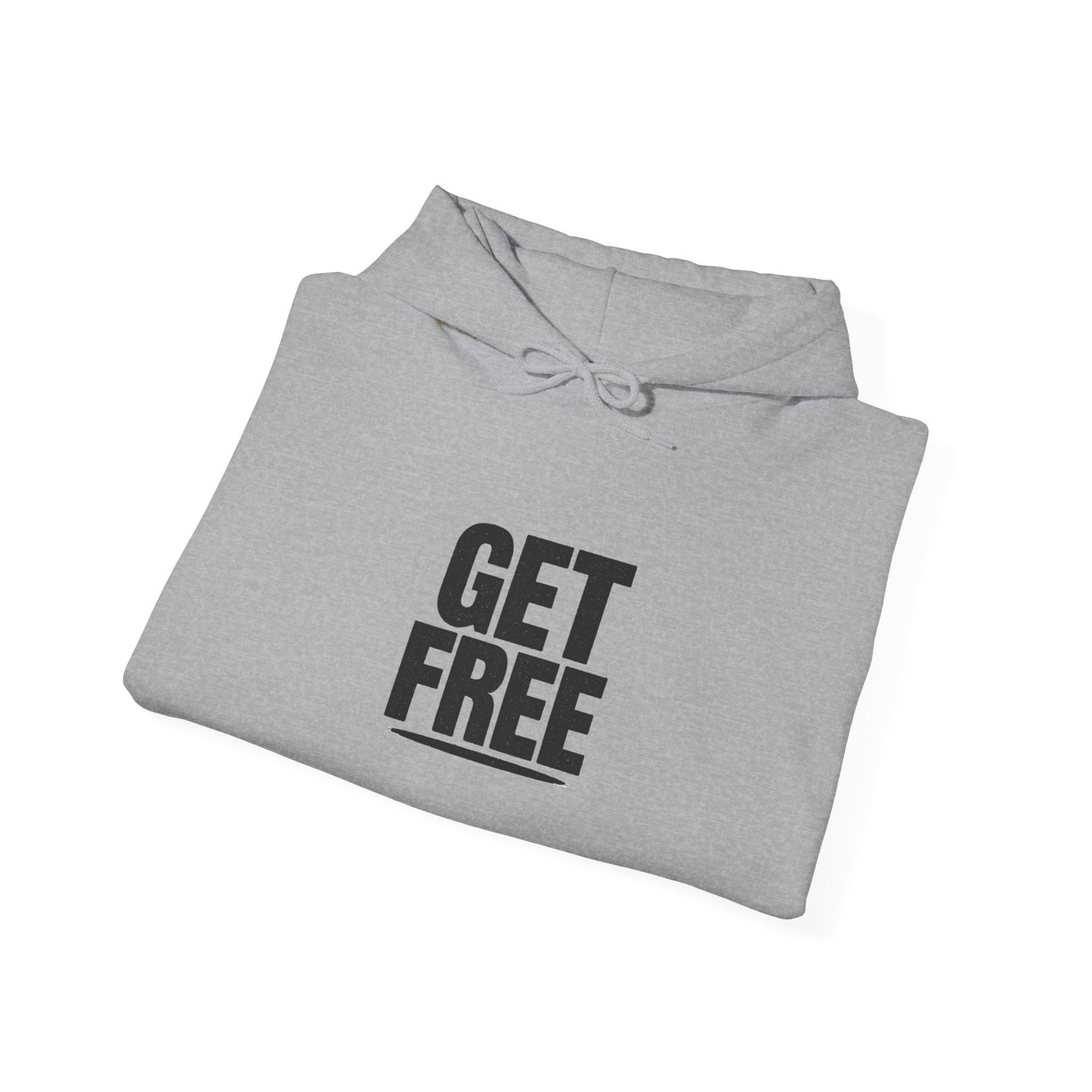 'GET FREE' Hoodie, Unisex Heavy Blend Sweatshirt, Hooded Sweater, Hooded Jumper.
