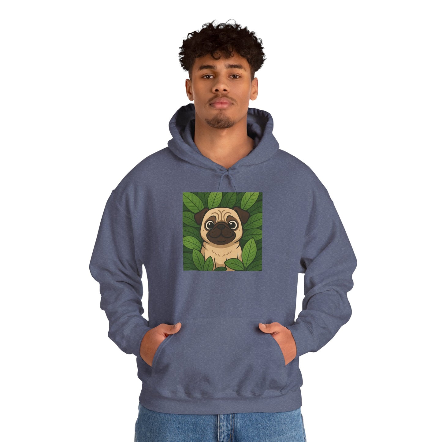 'PUG DOG' Hoodie, Unisex Heavy Blend Sweatshirt, Hooded Sweater, Hooded Jumper.