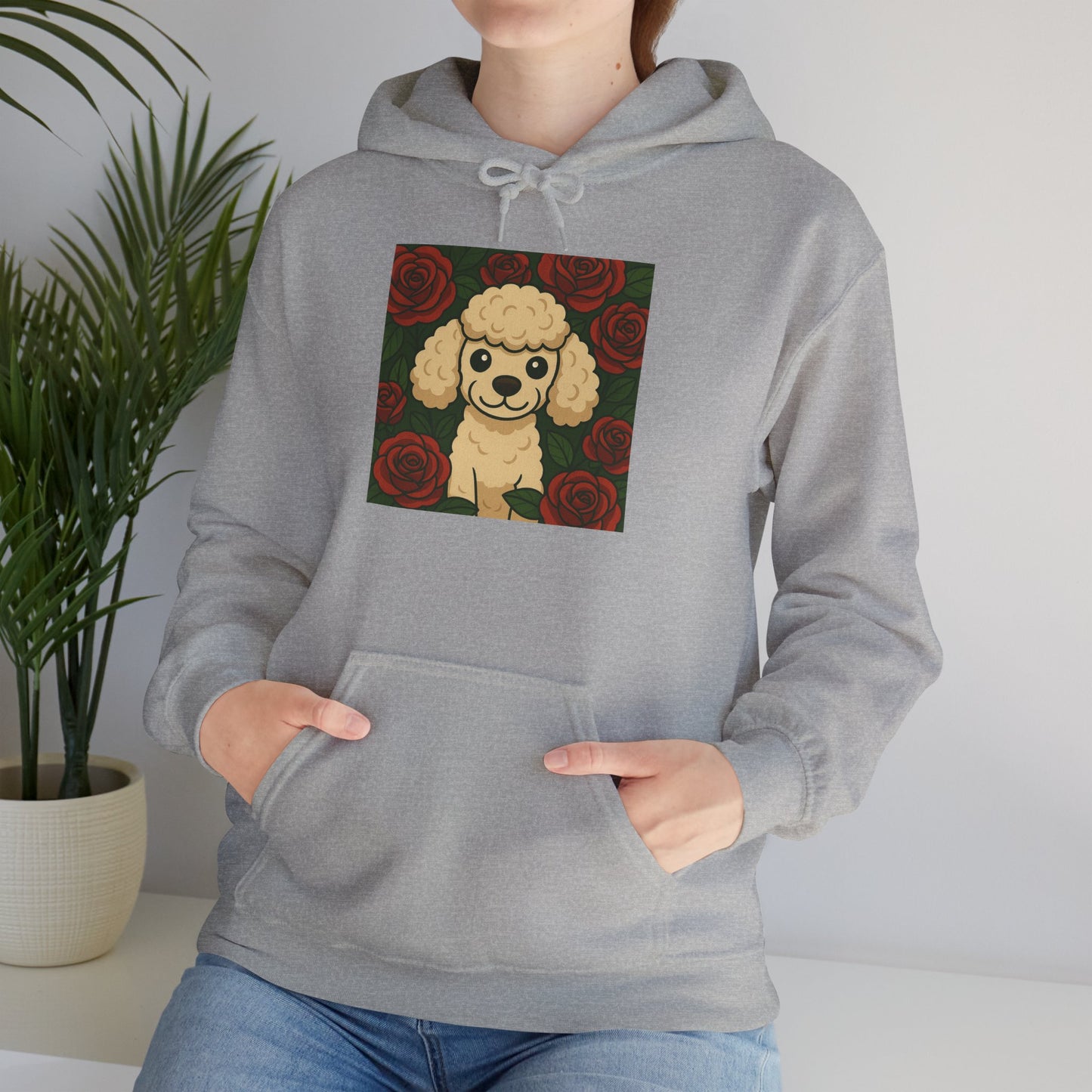 'POODLE DOG' Hoodie, Unisex Heavy Blend Sweatshirt, Hooded Sweater, Hooded Jumper.