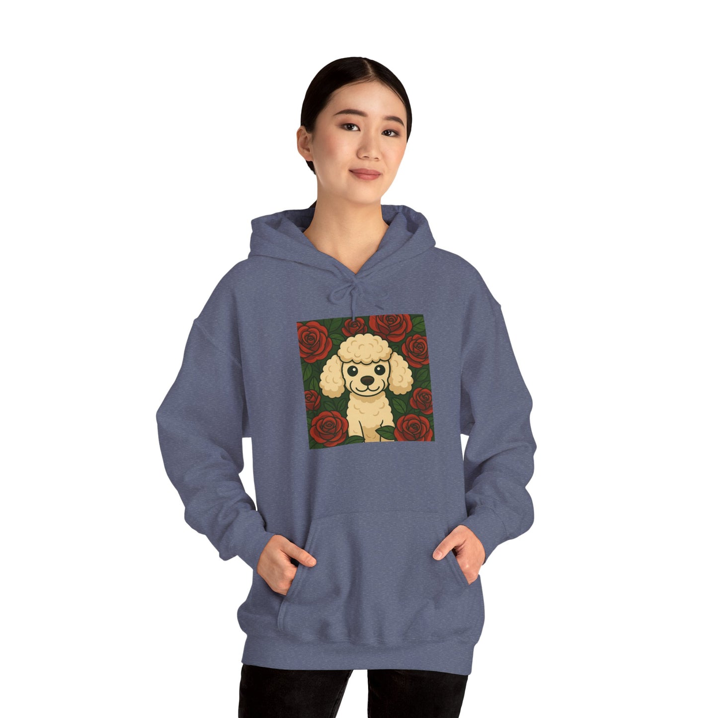 'POODLE DOG' Hoodie, Unisex Heavy Blend Sweatshirt, Hooded Sweater, Hooded Jumper.