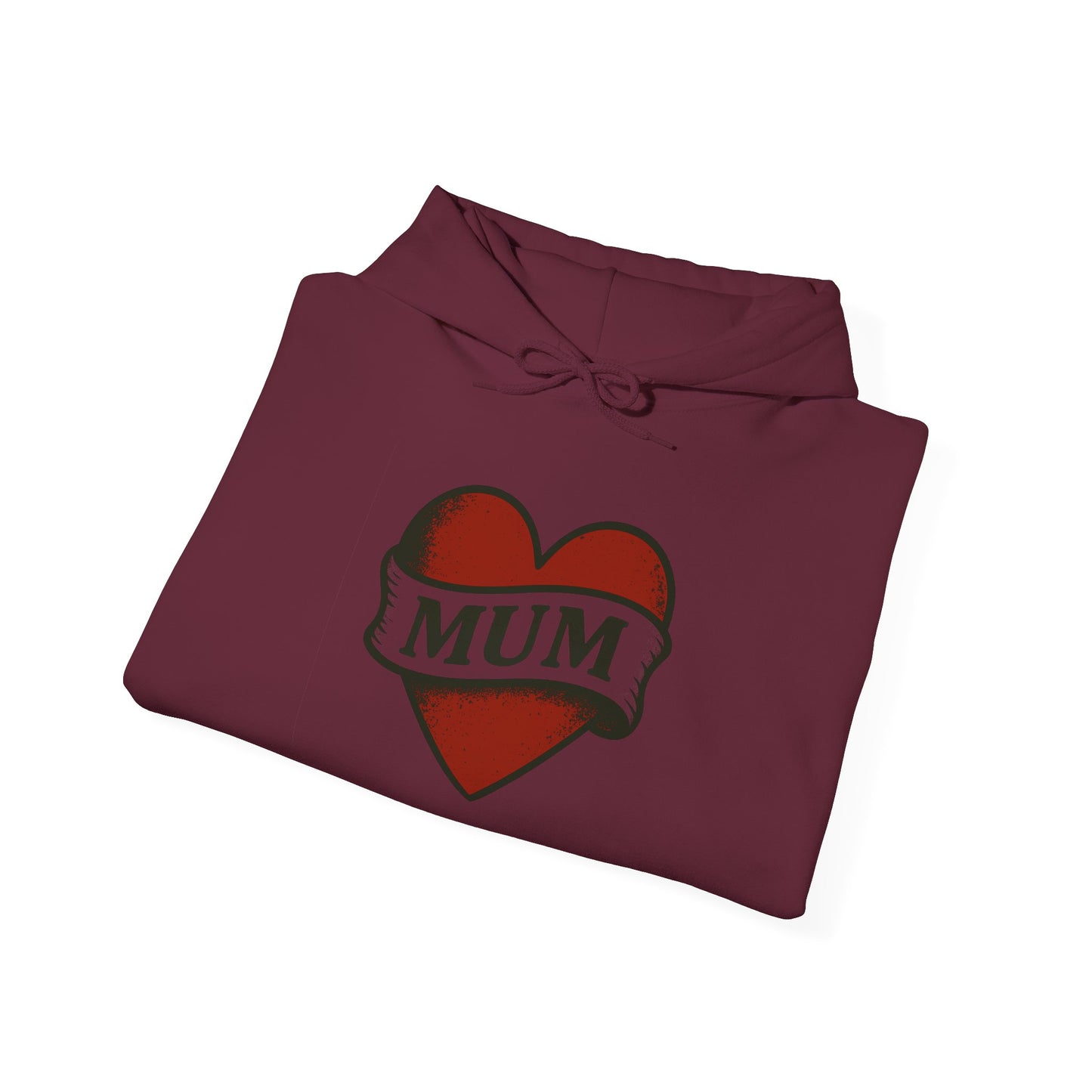 'MUM HEART' Hoodie, Unisex Heavy Blend Sweatshirt, Hooded Sweater, Hooded Jumper.