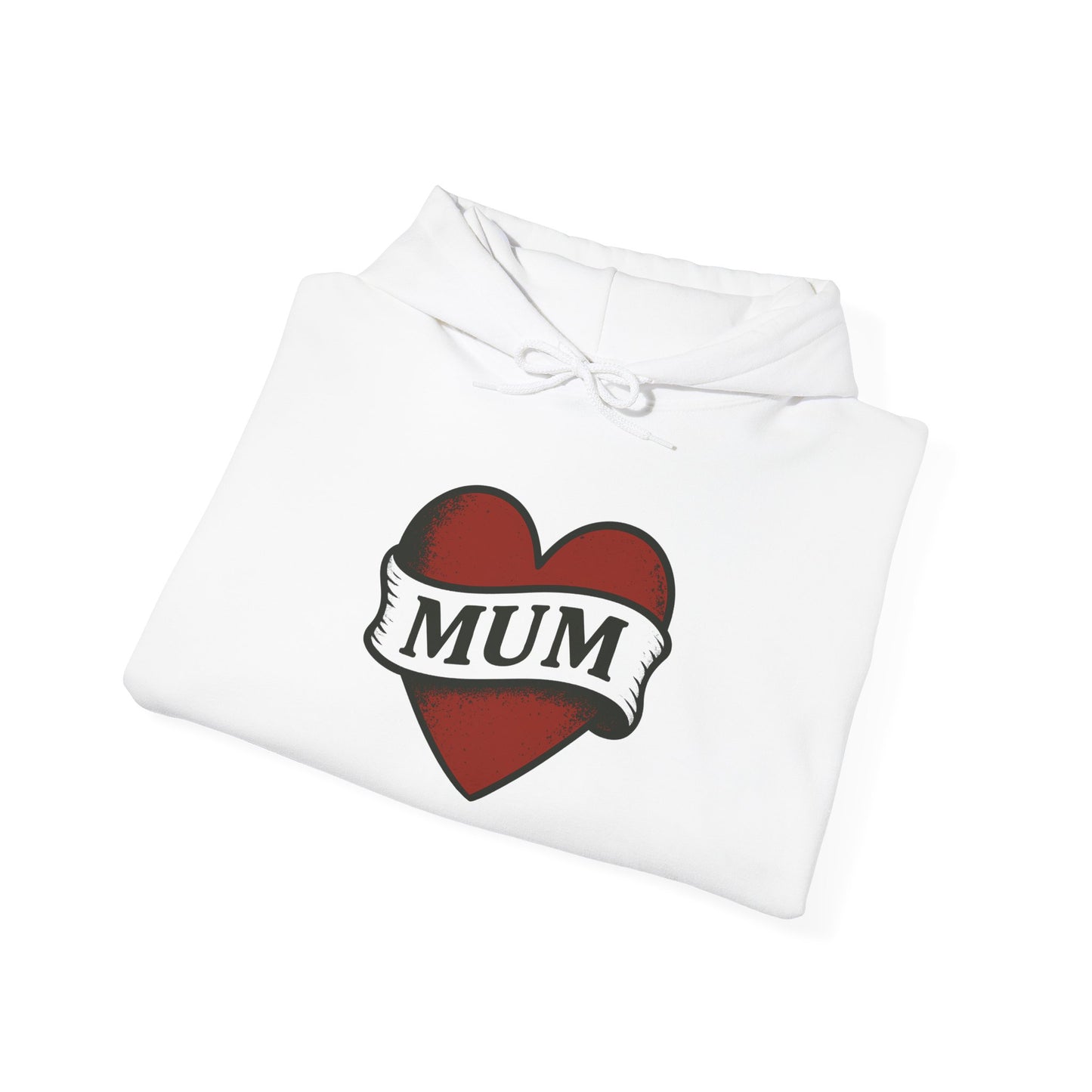 'MUM HEART' Hoodie, Unisex Heavy Blend Sweatshirt, Hooded Sweater, Hooded Jumper.