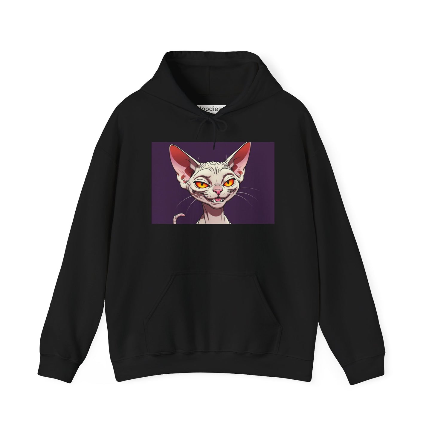 'EVIL KITTY' Hoodie, Unisex Heavy Blend Sweatshirt, Hooded Sweater, Hooded Jumper.