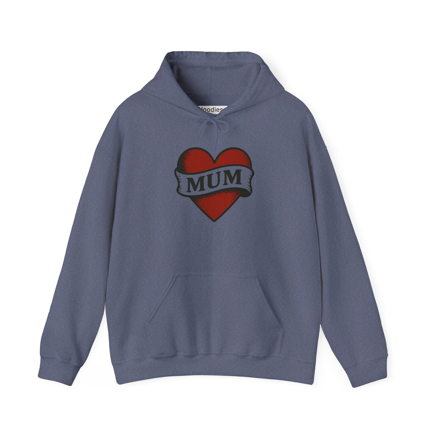 'MUM HEART' Hoodie, Unisex Heavy Blend Sweatshirt, Hooded Sweater, Hooded Jumper.