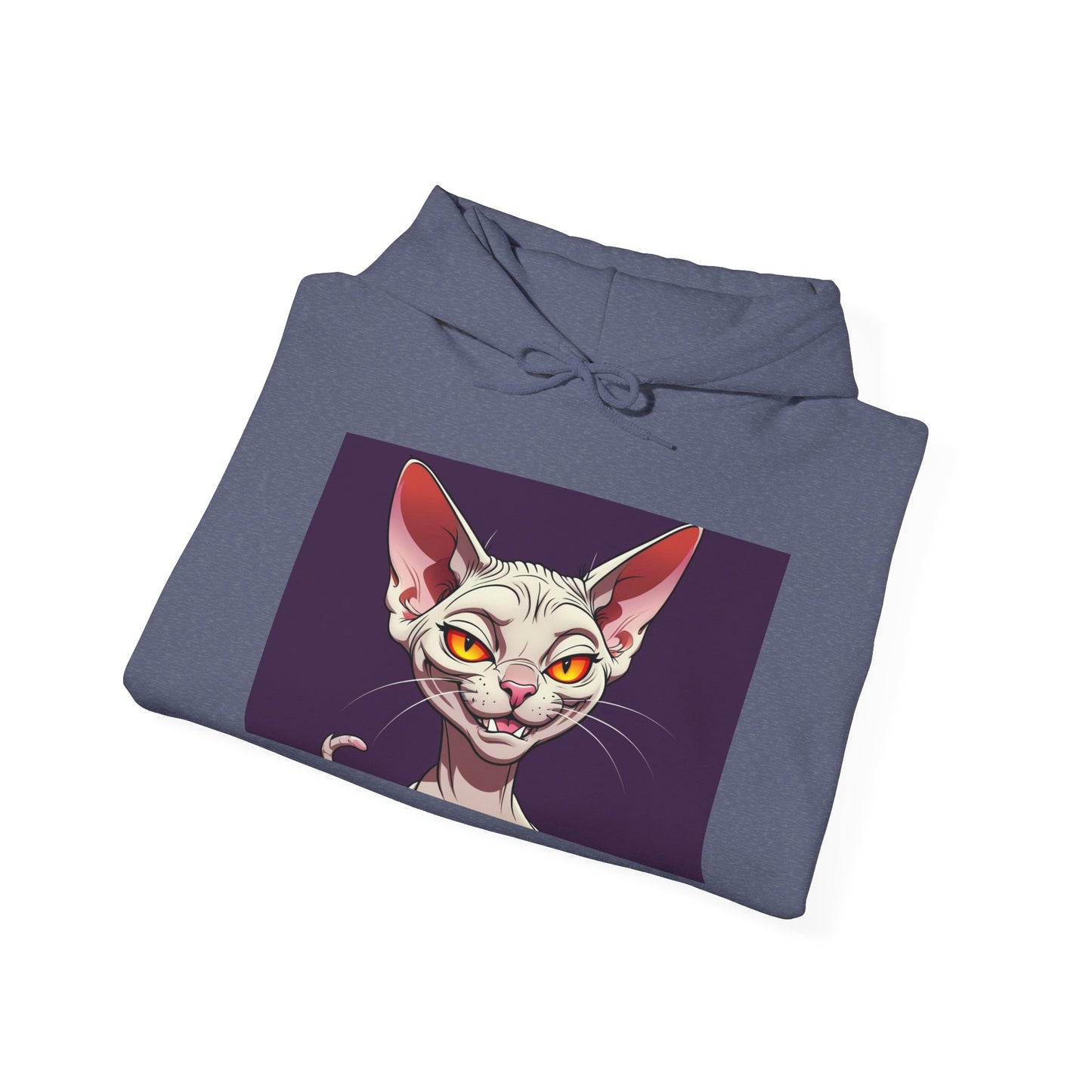 'EVIL KITTY' Hoodie, Unisex Heavy Blend Sweatshirt, Hooded Sweater, Hooded Jumper.