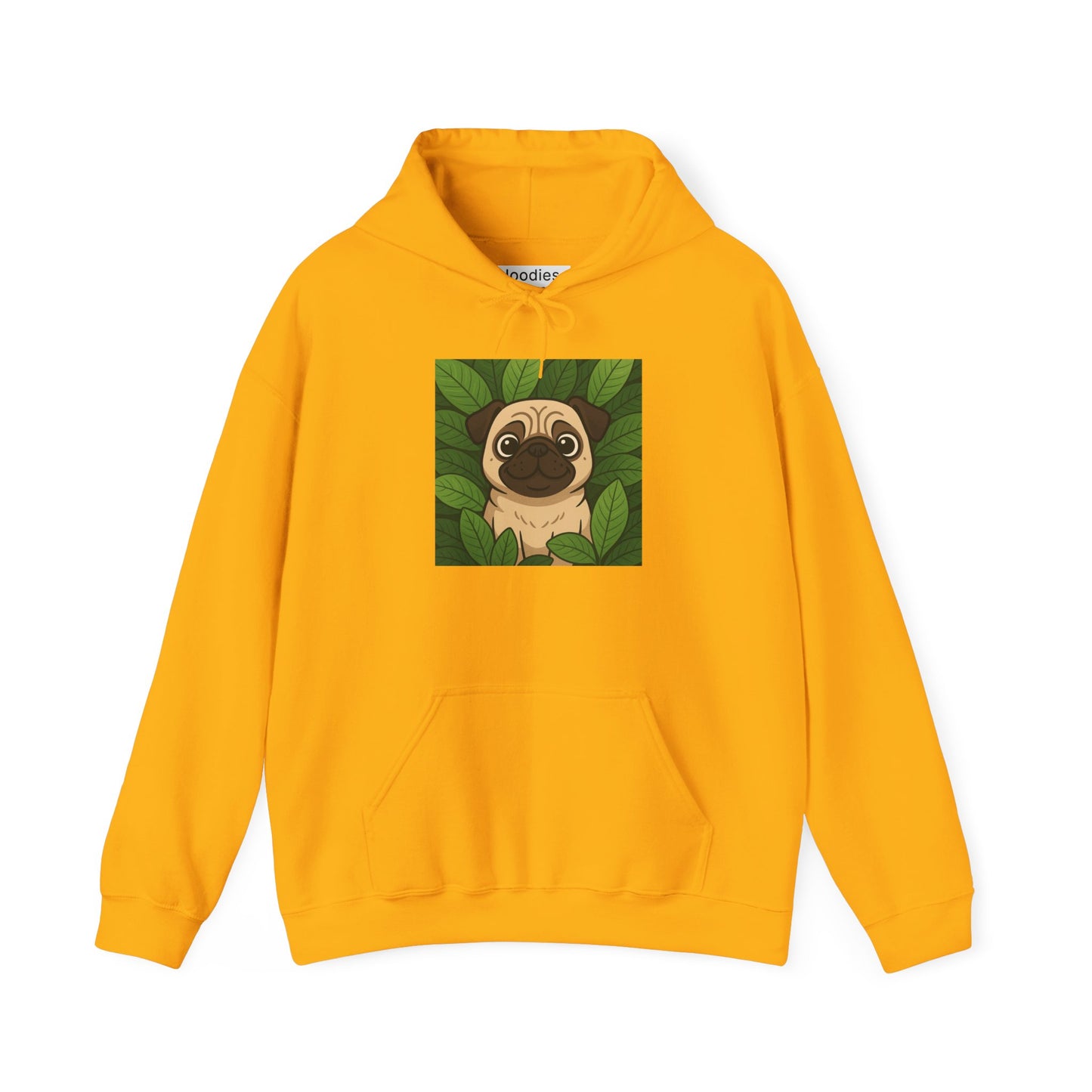 'PUG DOG' Hoodie, Unisex Heavy Blend Sweatshirt, Hooded Sweater, Hooded Jumper.