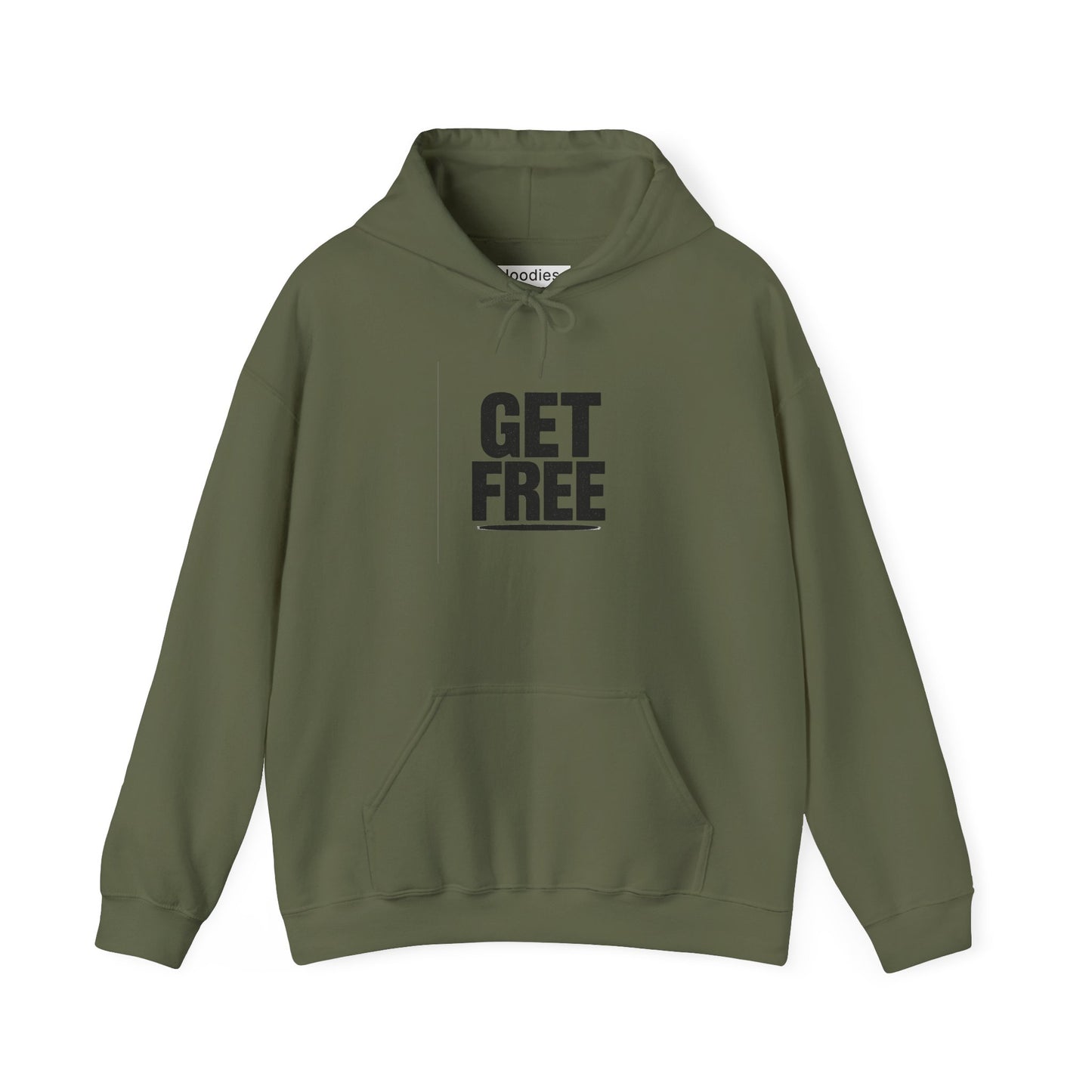 'GET FREE' Hoodie, Unisex Heavy Blend Sweatshirt, Hooded Sweater, Hooded Jumper.