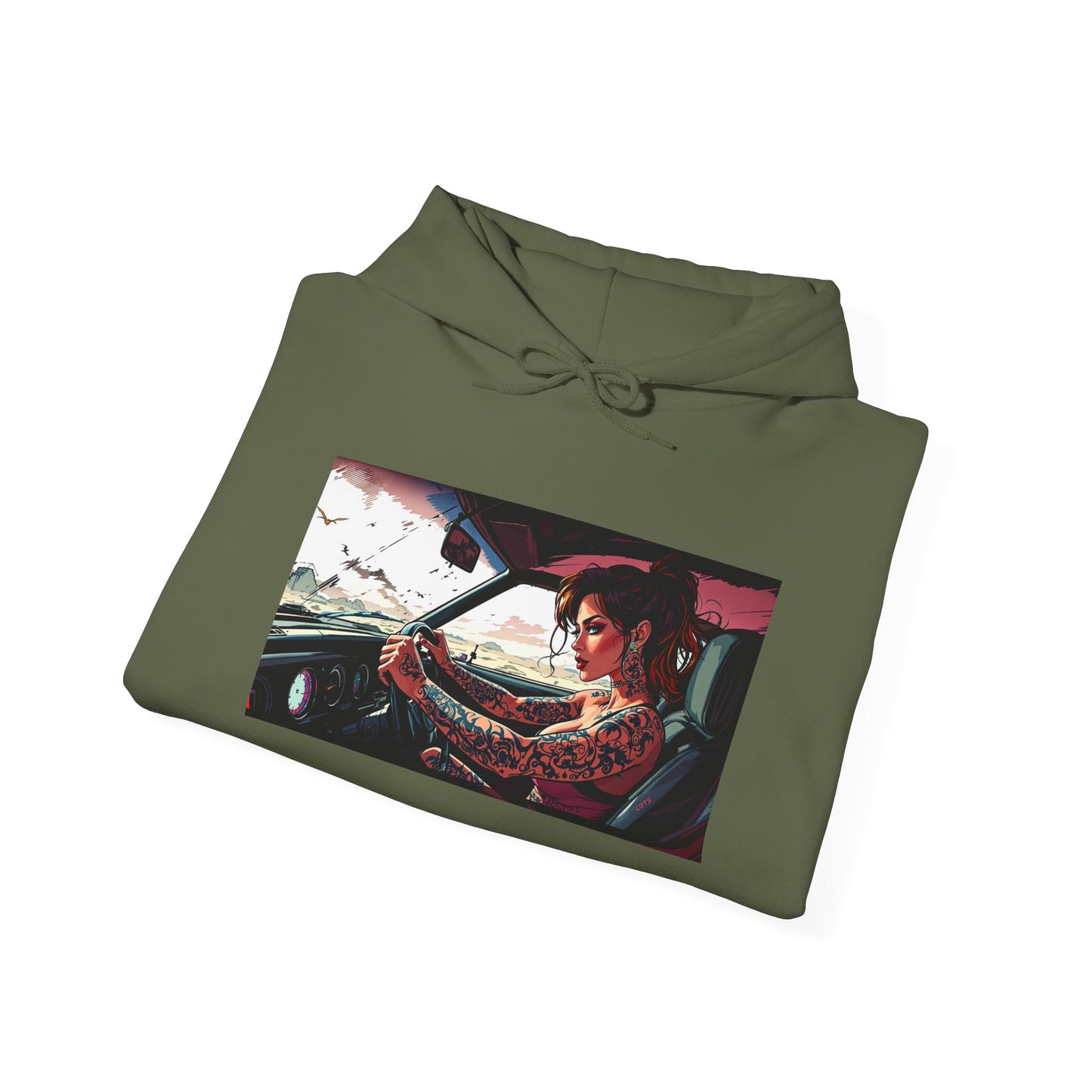 'FAST LANE' Hoodie, Unisex Heavy Blend Sweatshirt, Hooded Sweater, Hooded Jumper.