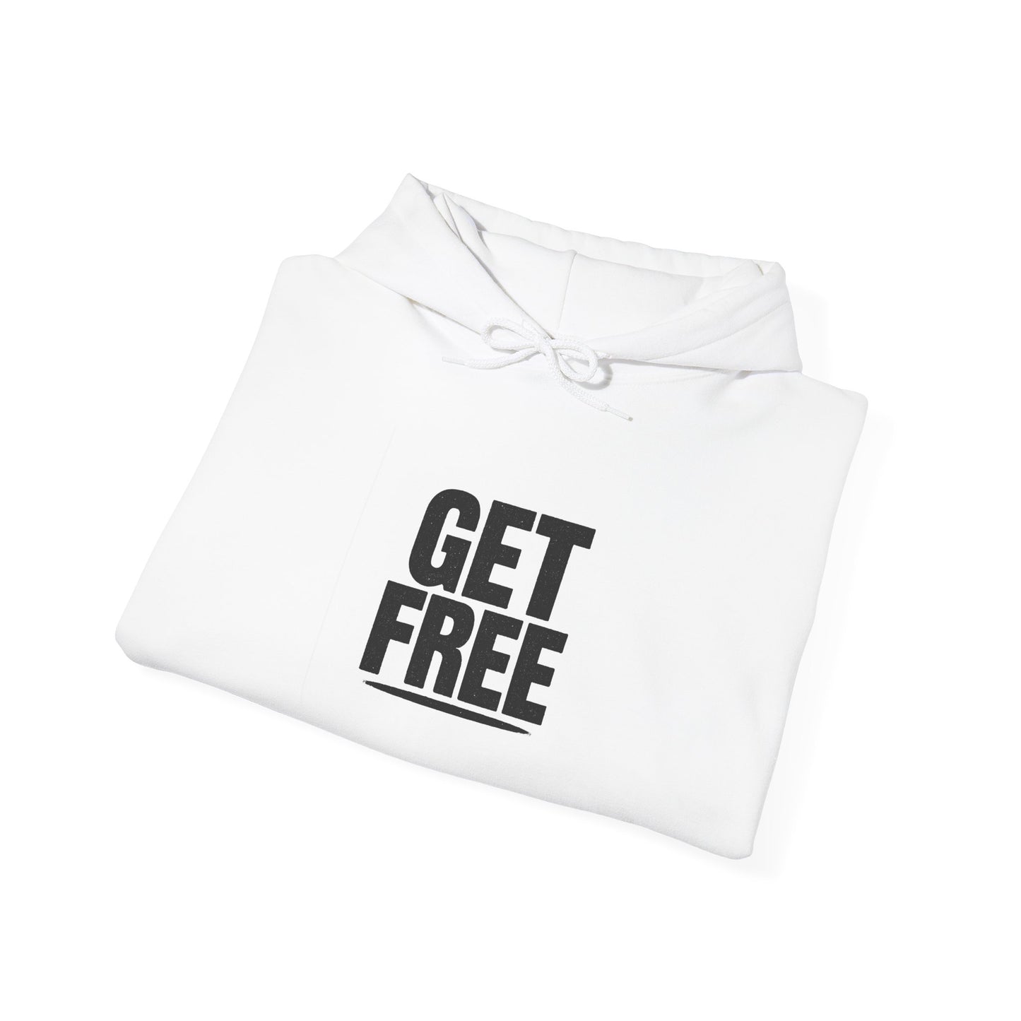 'GET FREE' Hoodie, Unisex Heavy Blend Sweatshirt, Hooded Sweater, Hooded Jumper.