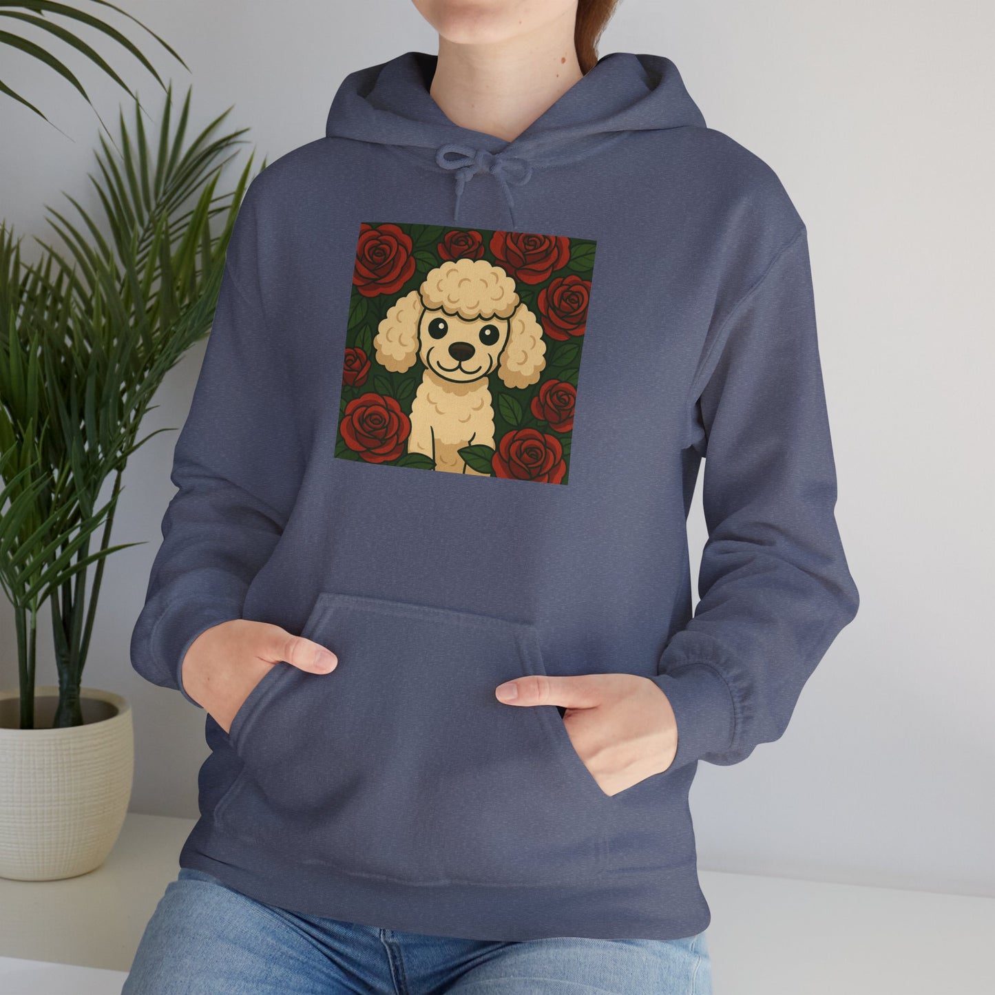 'POODLE DOG' Hoodie, Unisex Heavy Blend Sweatshirt, Hooded Sweater, Hooded Jumper.