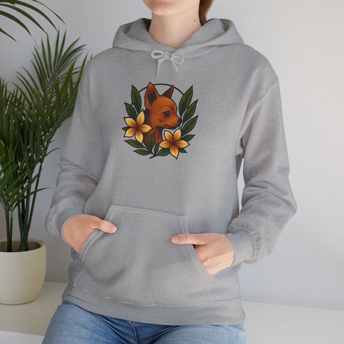 'CHIHUAHUA DOG' Hoodie, Unisex Heavy Blend Sweatshirt, Hooded Sweater, Hooded Jumper.