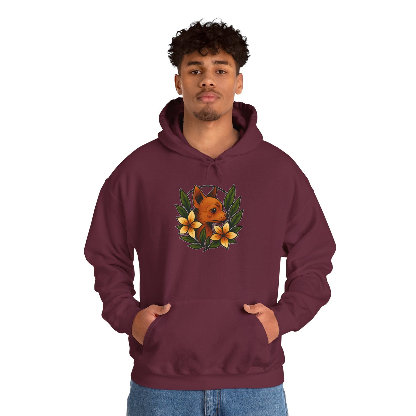 'CHIHUAHUA DOG' Hoodie, Unisex Heavy Blend Sweatshirt, Hooded Sweater, Hooded Jumper.