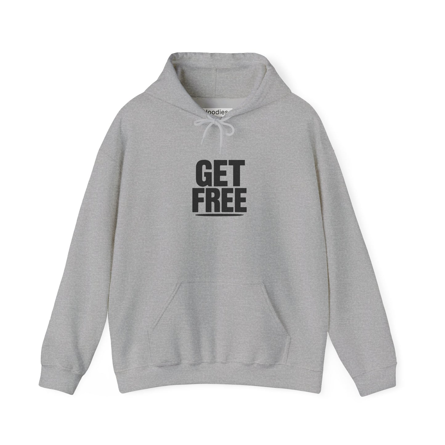 'GET FREE' Hoodie, Unisex Heavy Blend Sweatshirt, Hooded Sweater, Hooded Jumper.