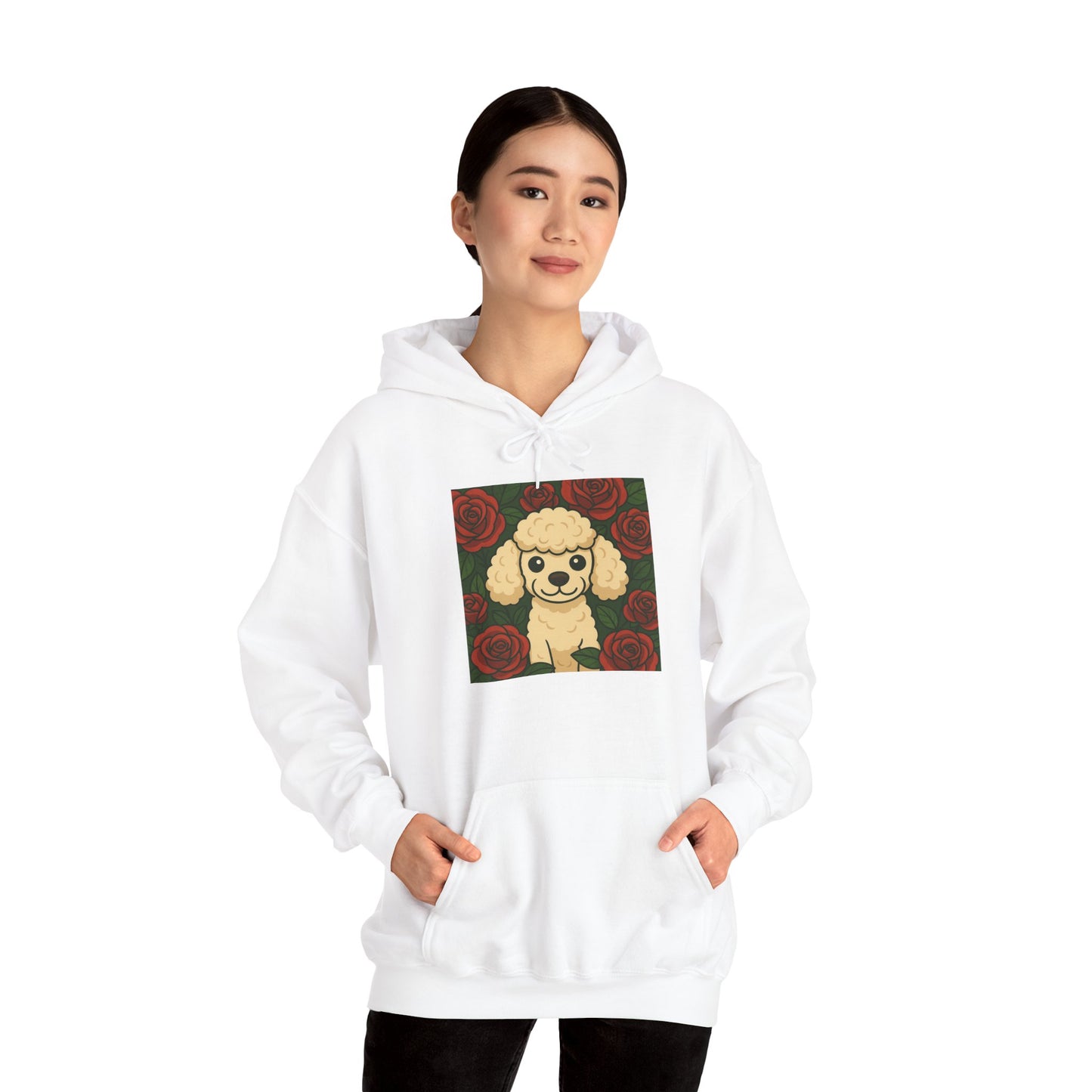 'POODLE DOG' Hoodie, Unisex Heavy Blend Sweatshirt, Hooded Sweater, Hooded Jumper.