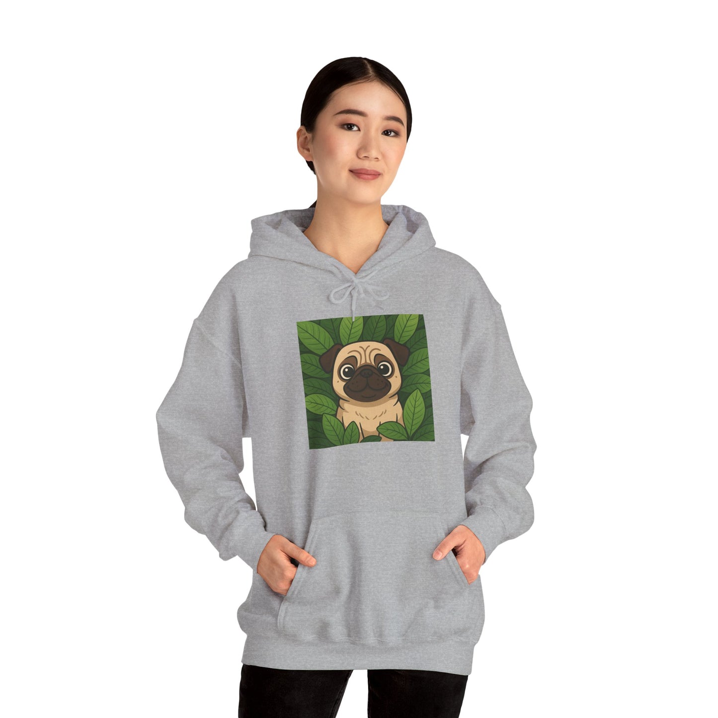 'PUG DOG' Hoodie, Unisex Heavy Blend Sweatshirt, Hooded Sweater, Hooded Jumper.