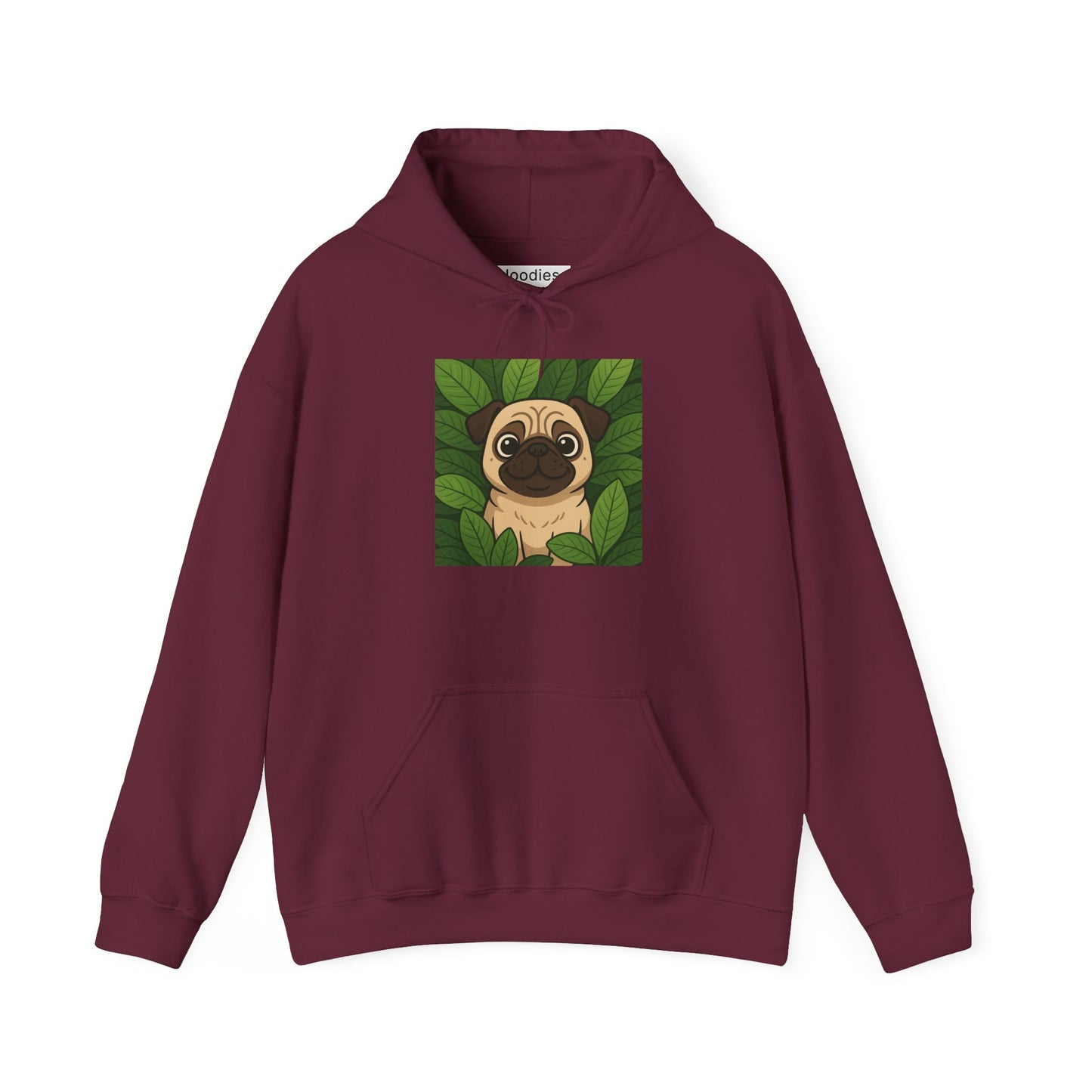 'PUG DOG' Hoodie, Unisex Heavy Blend Sweatshirt, Hooded Sweater, Hooded Jumper.