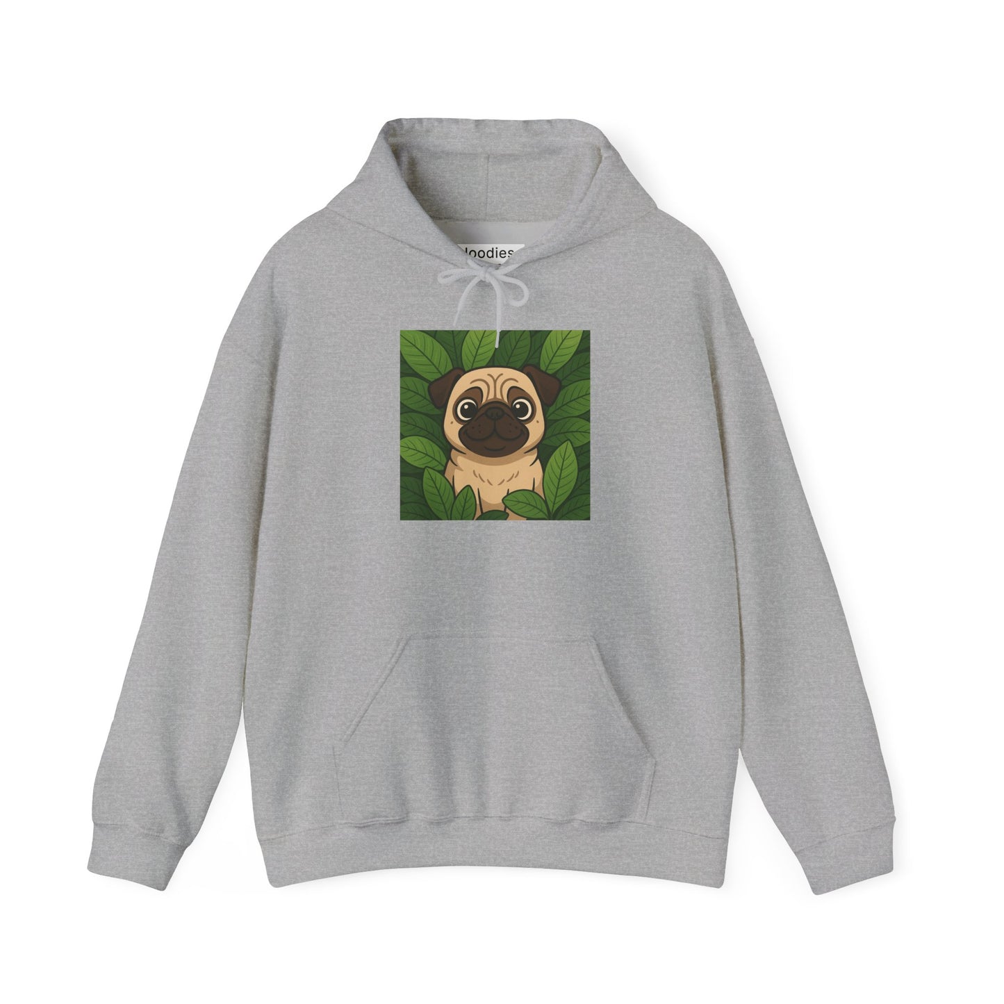 'PUG DOG' Hoodie, Unisex Heavy Blend Sweatshirt, Hooded Sweater, Hooded Jumper.