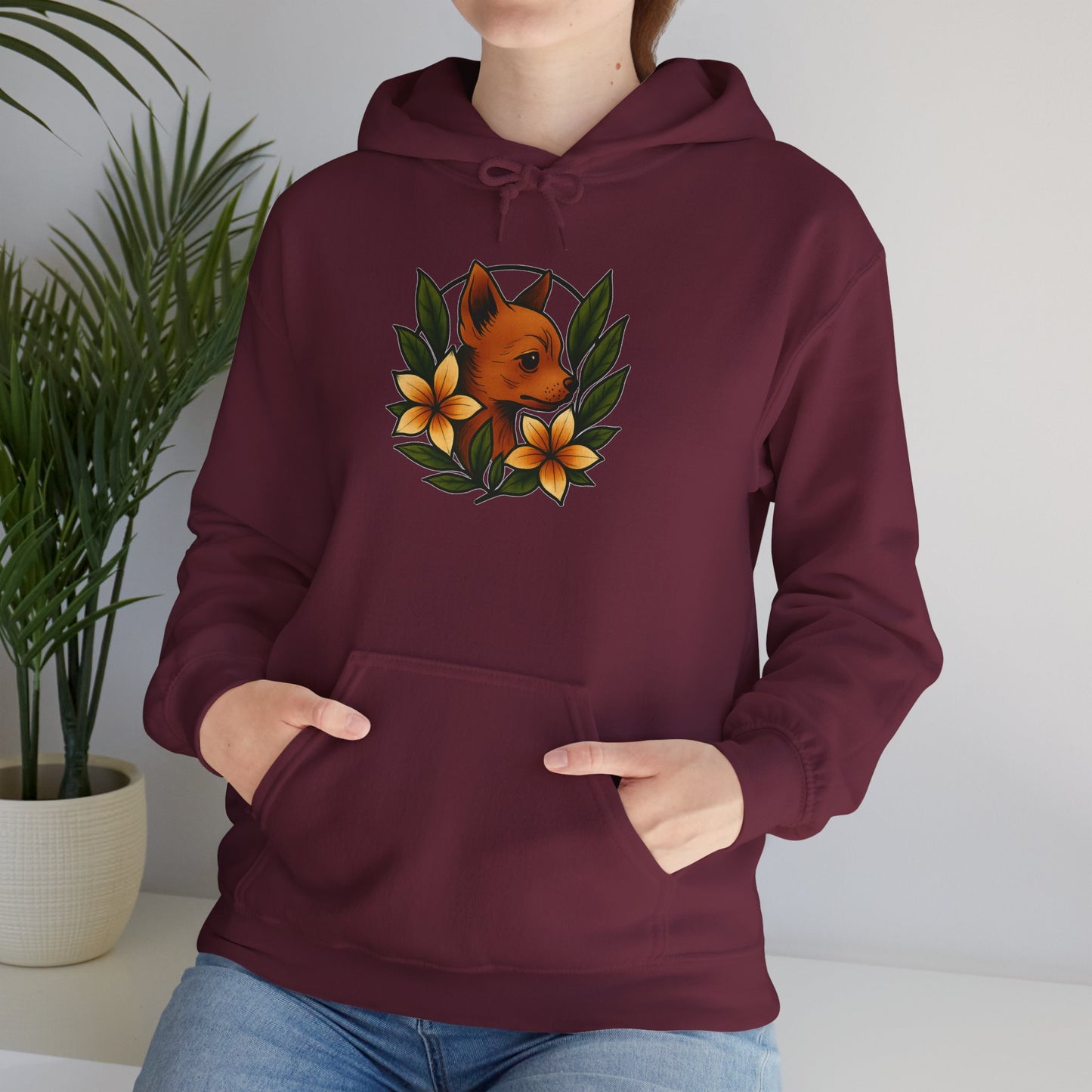 'CHIHUAHUA DOG' Hoodie, Unisex Heavy Blend Sweatshirt, Hooded Sweater, Hooded Jumper.