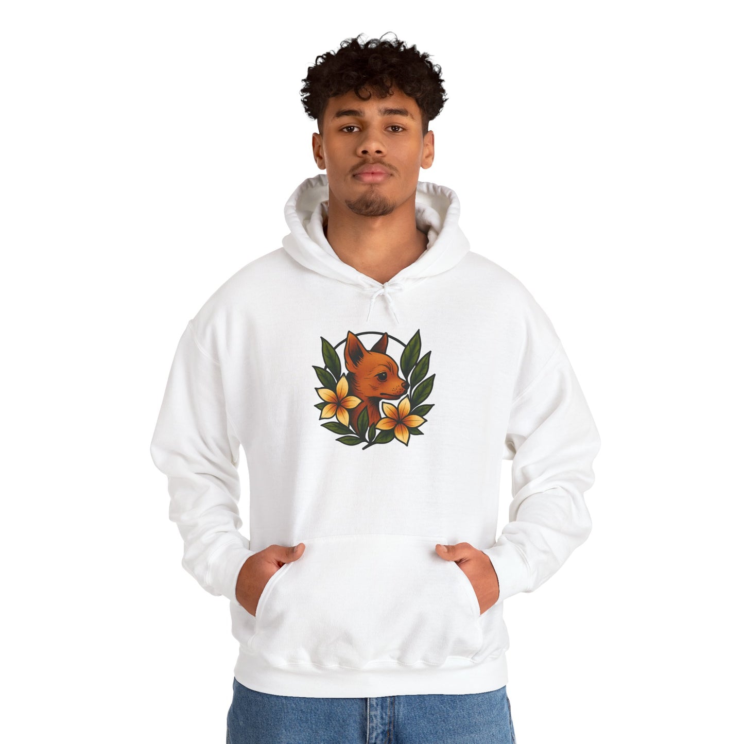 'CHIHUAHUA DOG' Hoodie, Unisex Heavy Blend Sweatshirt, Hooded Sweater, Hooded Jumper.