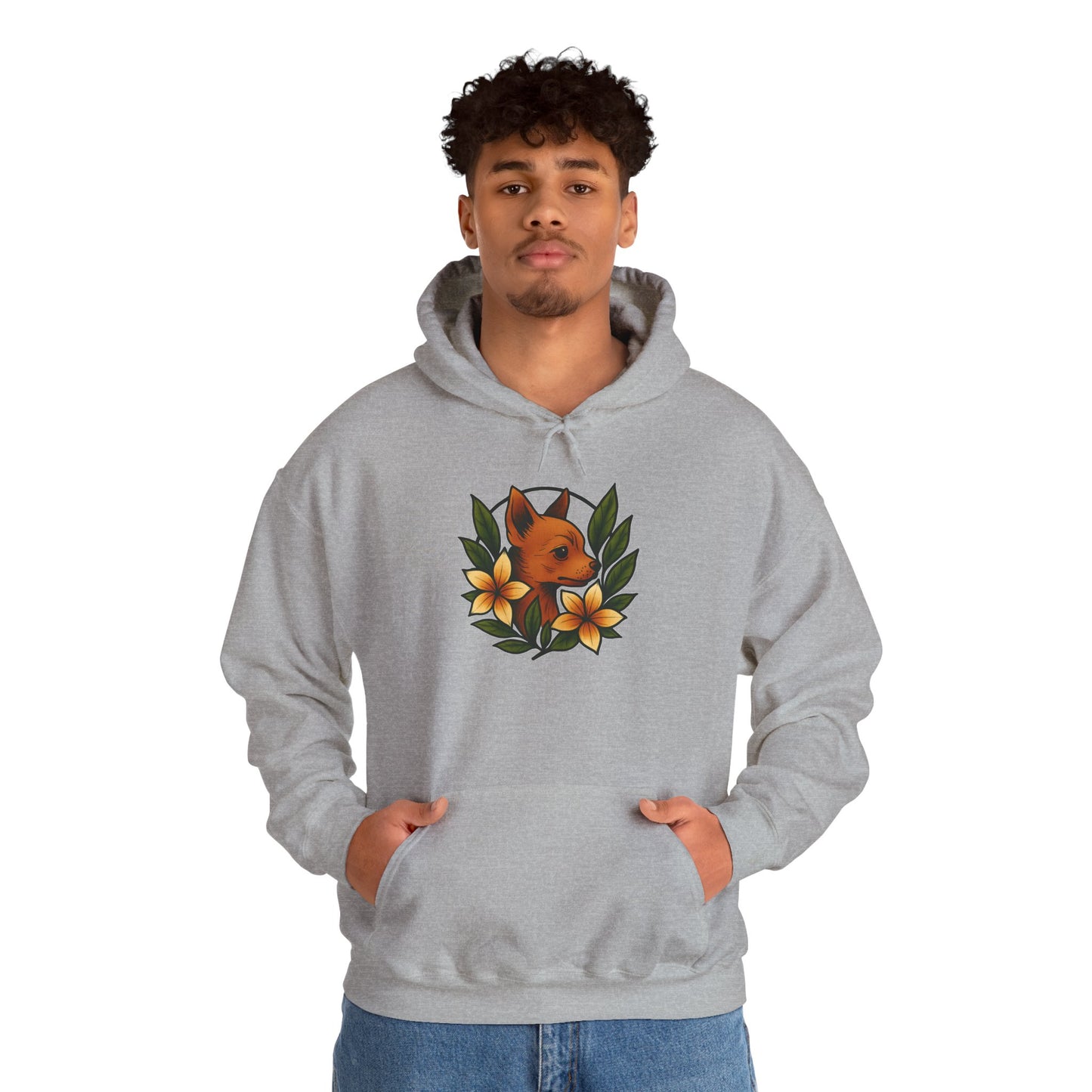 'CHIHUAHUA DOG' Hoodie, Unisex Heavy Blend Sweatshirt, Hooded Sweater, Hooded Jumper.