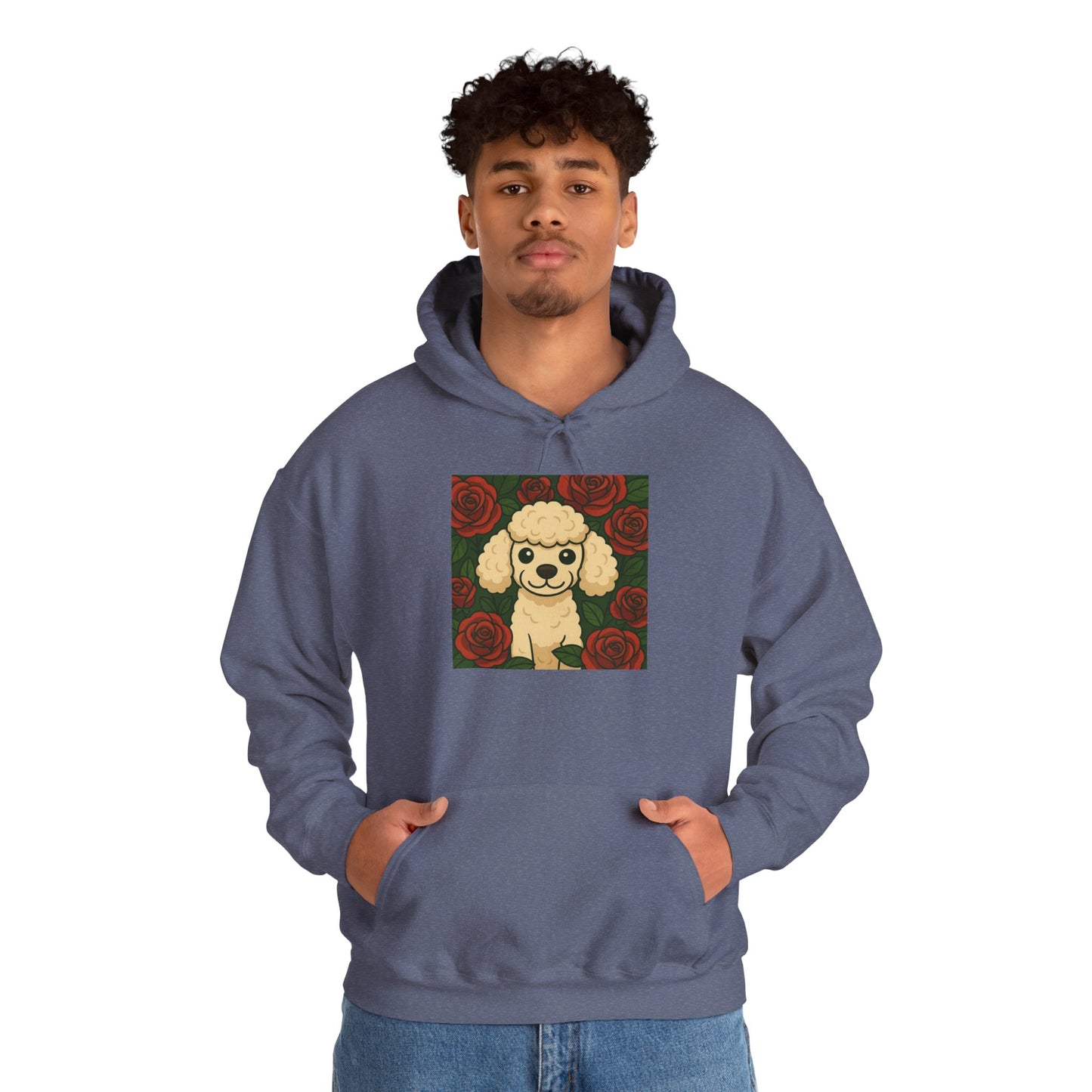 'POODLE DOG' Hoodie, Unisex Heavy Blend Sweatshirt, Hooded Sweater, Hooded Jumper.