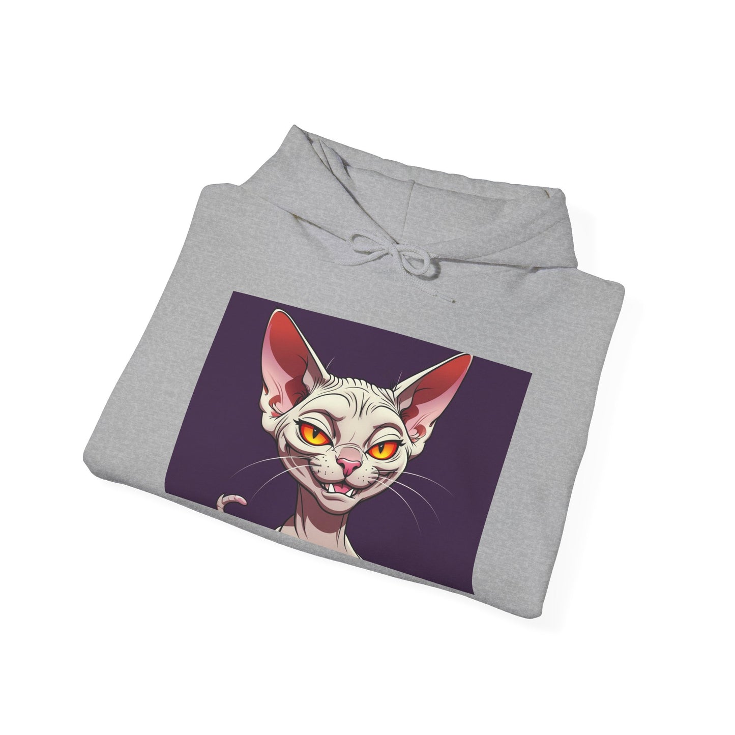 'EVIL KITTY' Hoodie, Unisex Heavy Blend Sweatshirt, Hooded Sweater, Hooded Jumper.