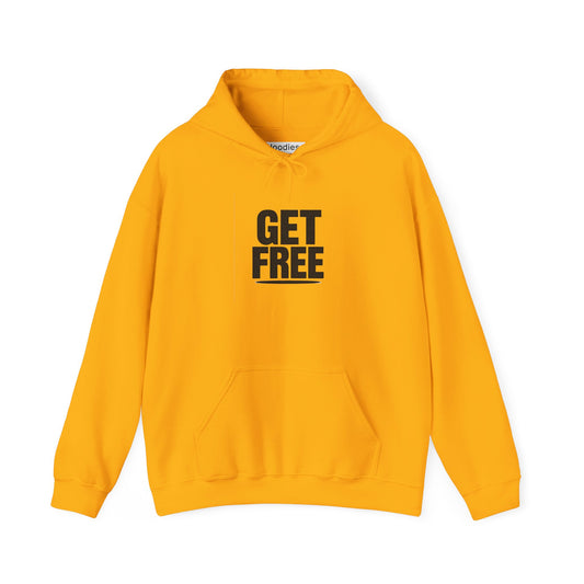 'GET FREE' Hoodie, Unisex Heavy Blend Sweatshirt, Hooded Sweater, Hooded Jumper.