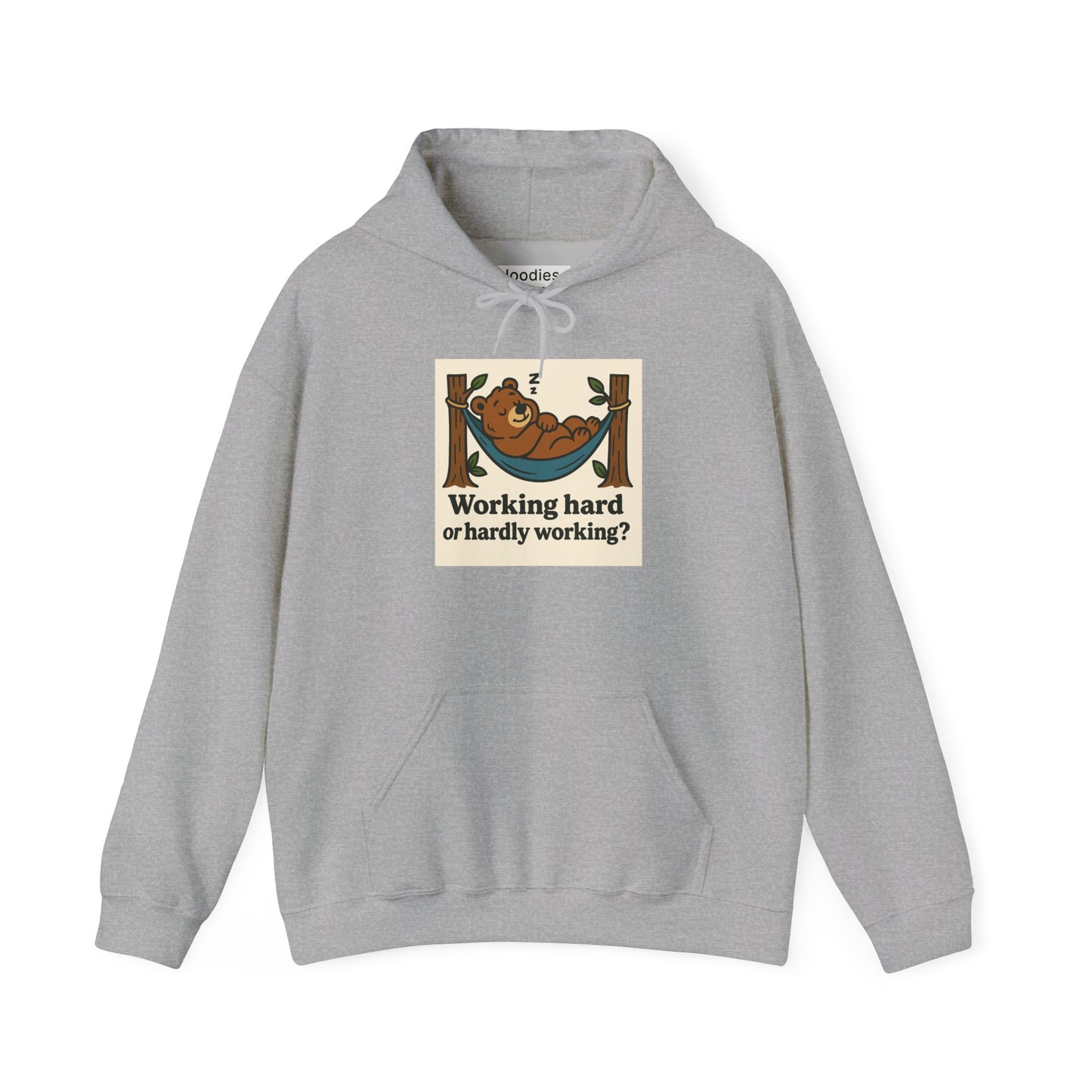 'WORKING HARD' Hoodie, Unisex Heavy Blend Sweatshirt, Hooded Sweater, Hooded Jumper.