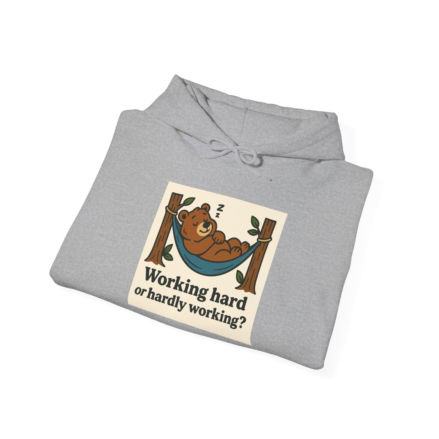 'WORKING HARD' Hoodie, Unisex Heavy Blend Sweatshirt, Hooded Sweater, Hooded Jumper.