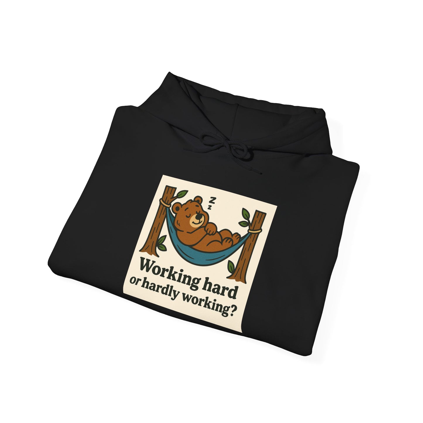 'WORKING HARD' Hoodie, Unisex Heavy Blend Sweatshirt, Hooded Sweater, Hooded Jumper.