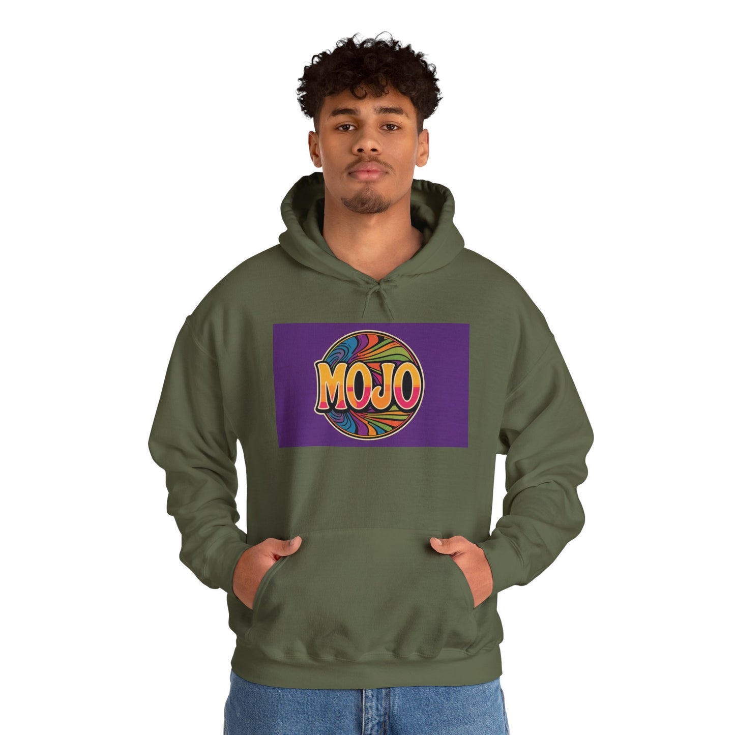 'MOJO' Hoodie, Unisex Heavy Blend Sweatshirt, Hooded Sweater, Hooded Jumper.