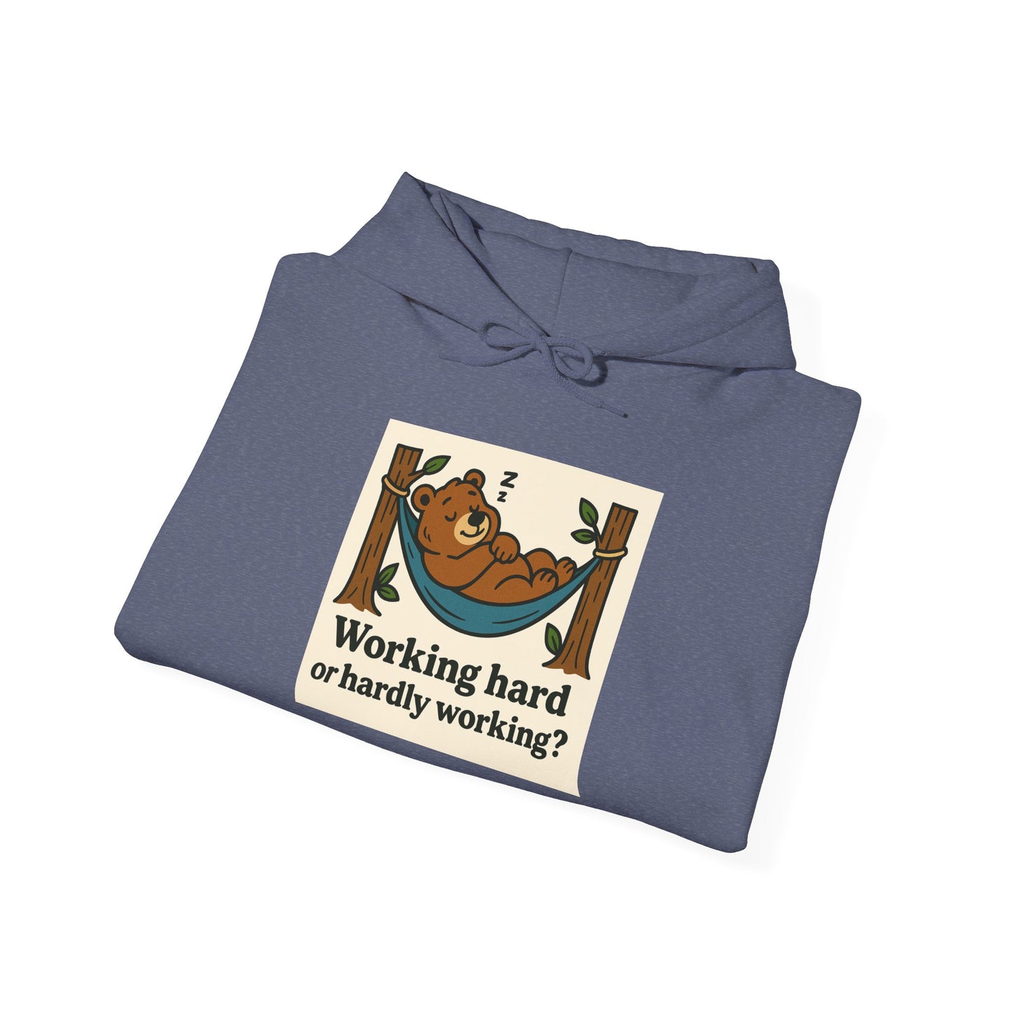 'WORKING HARD' Hoodie, Unisex Heavy Blend Sweatshirt, Hooded Sweater, Hooded Jumper.