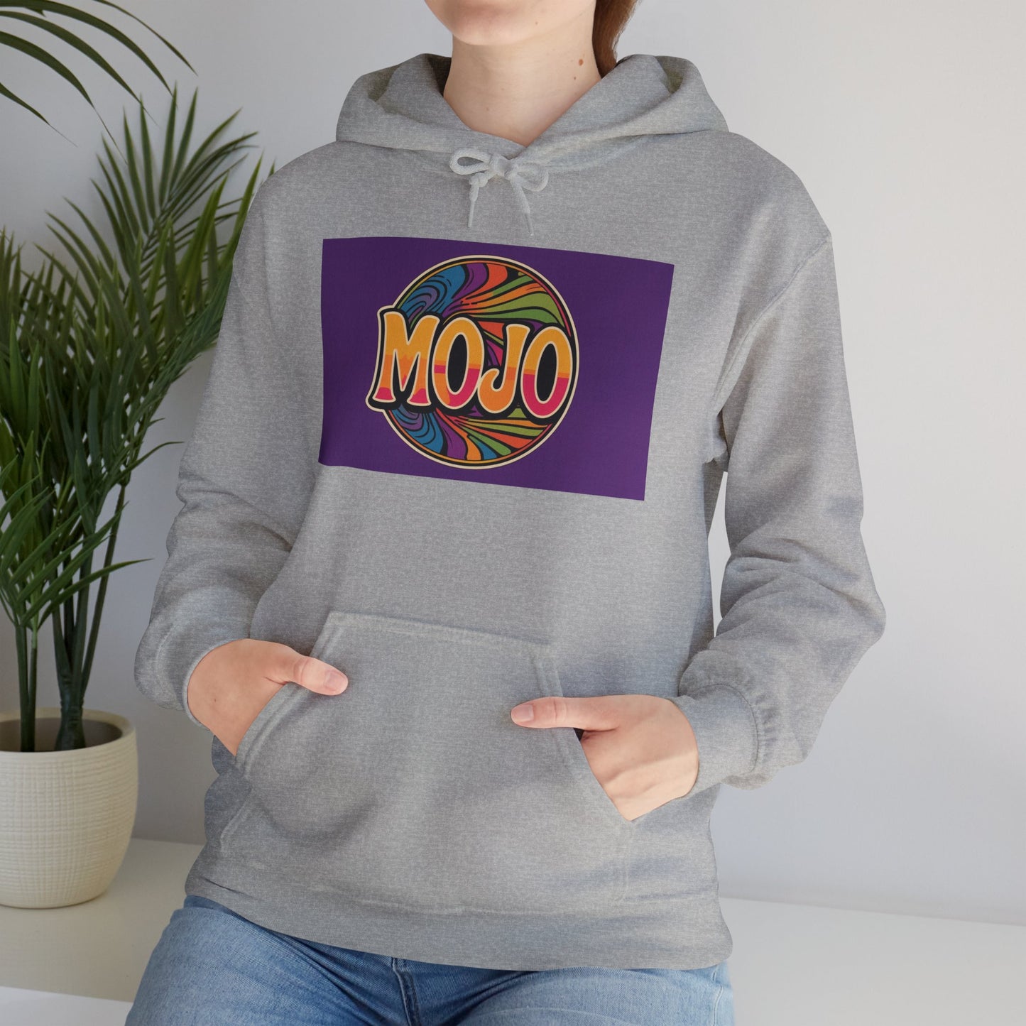 'MOJO' Hoodie, Unisex Heavy Blend Sweatshirt, Hooded Sweater, Hooded Jumper.